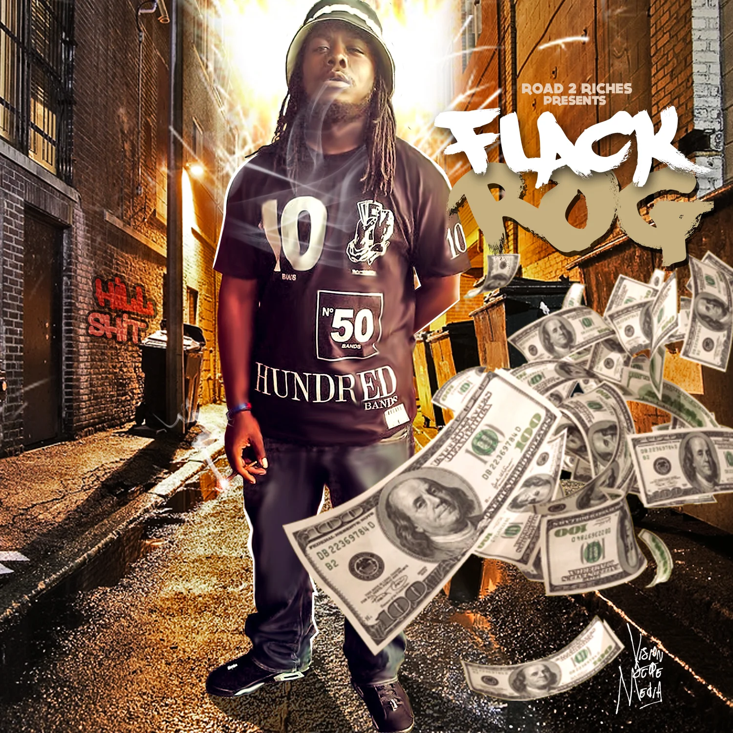 Flack Rog Mixtape Cover Designed by Vision Scope Media