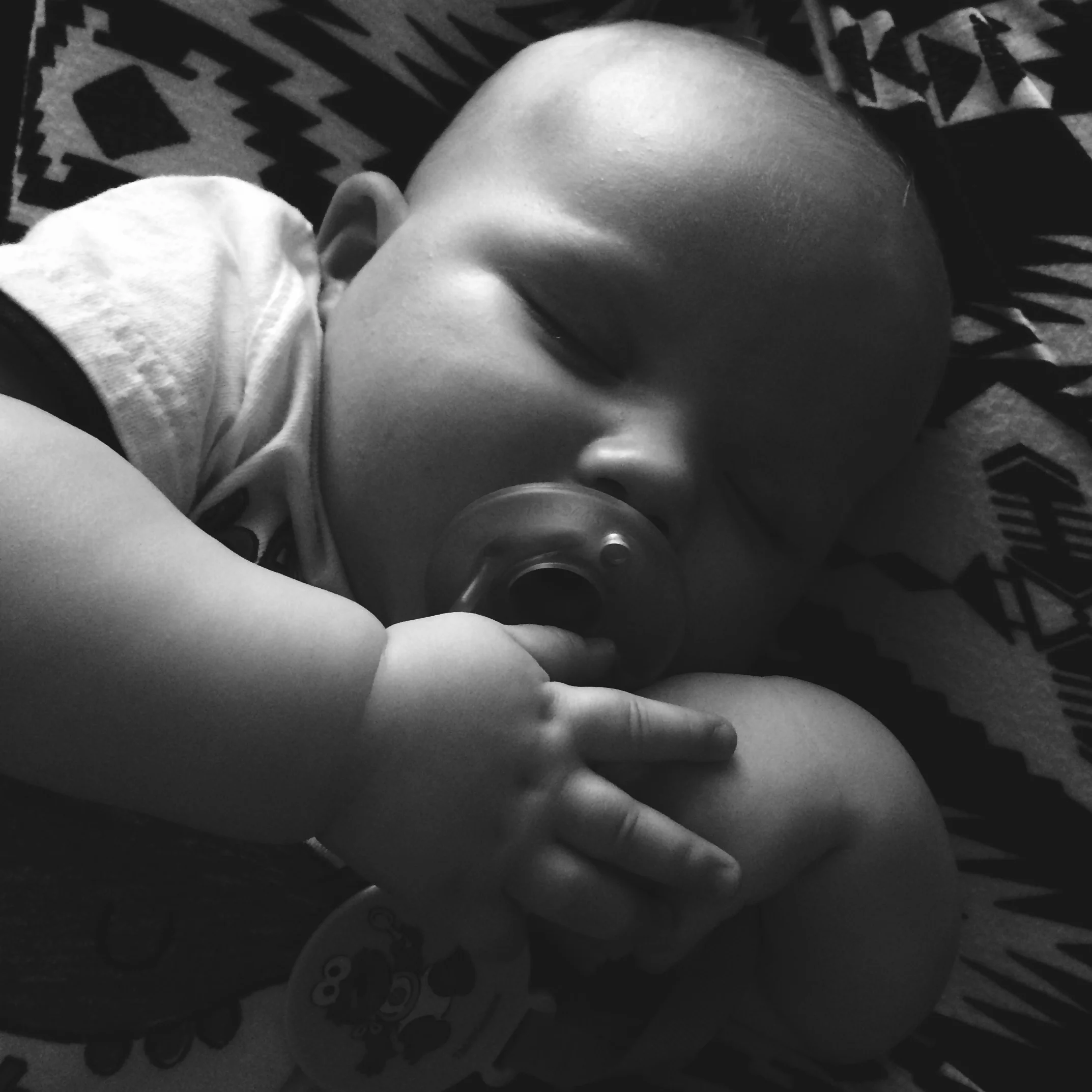 Turner sleeping in my lap after our stressful day at the ER.