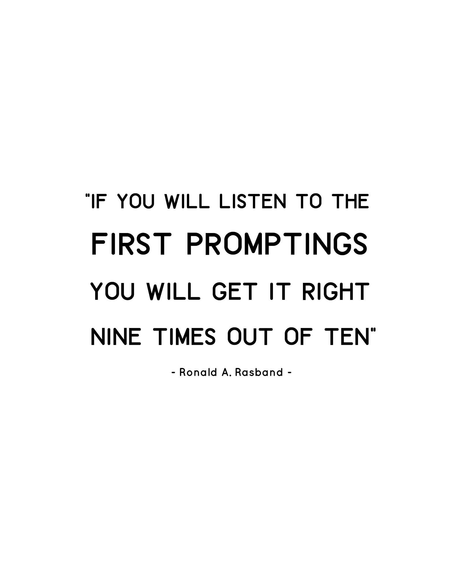 First Prompting