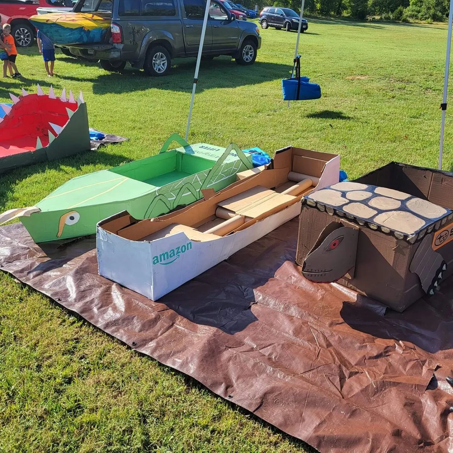 Chert Glades Chapter had a great time racing their cardboard boat &quot;KatyDidNotLitter&quot; in the 2023 Shoal Creek Water Festival.  We even took home a prize!