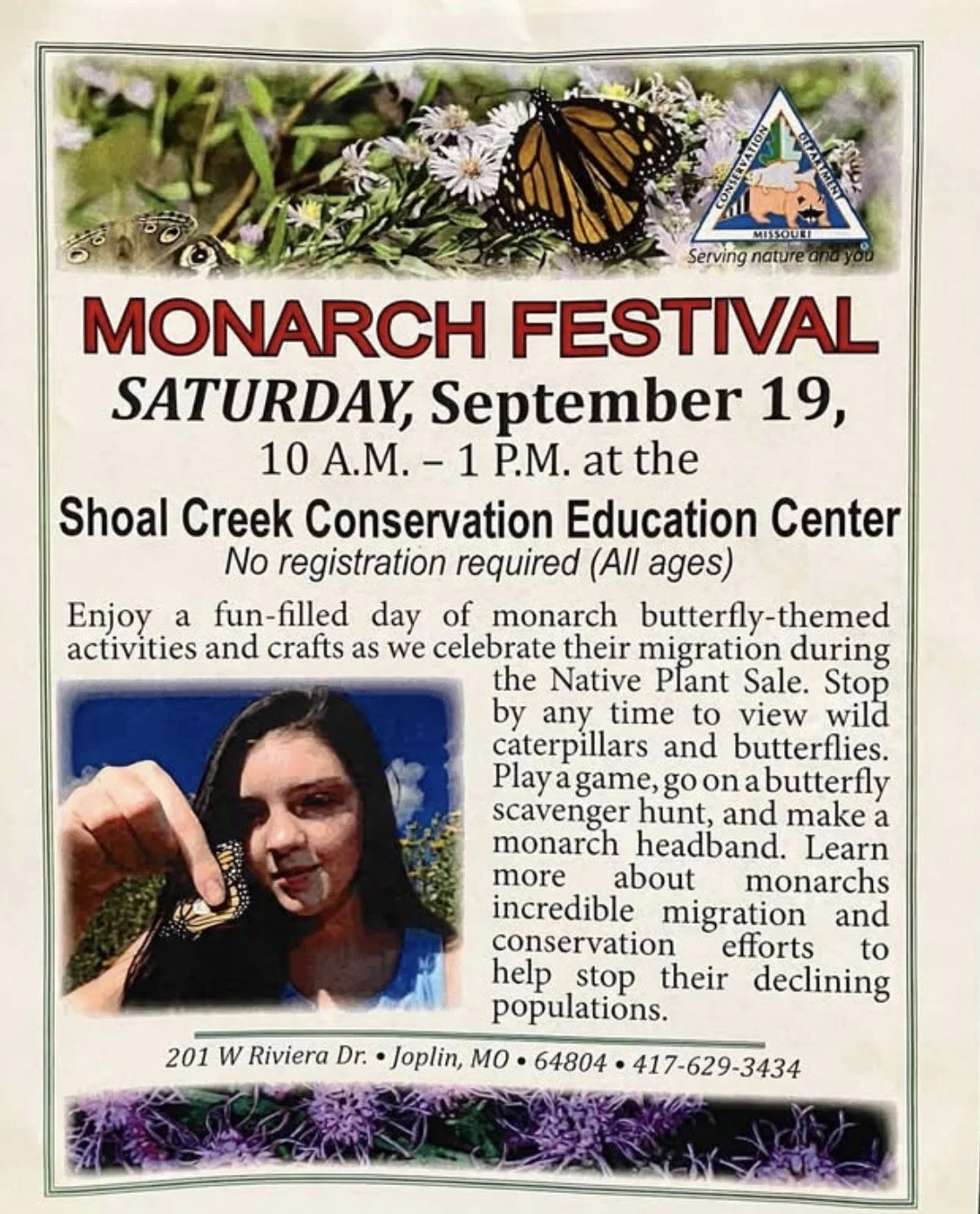 MONARCH FESTIVAL &amp; NATIVE PLANT SALE