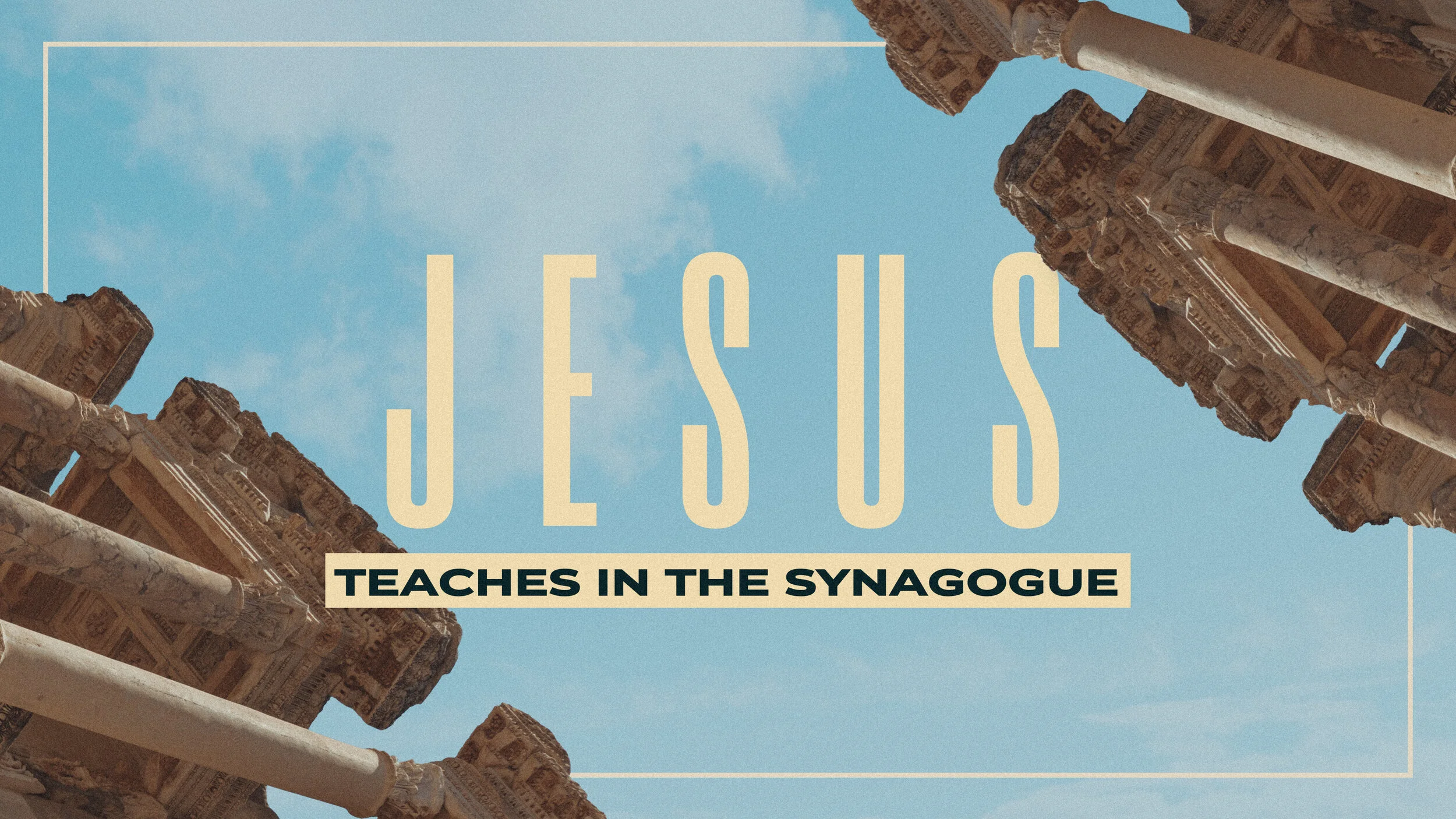 Jesus Teaches In The Synagogue