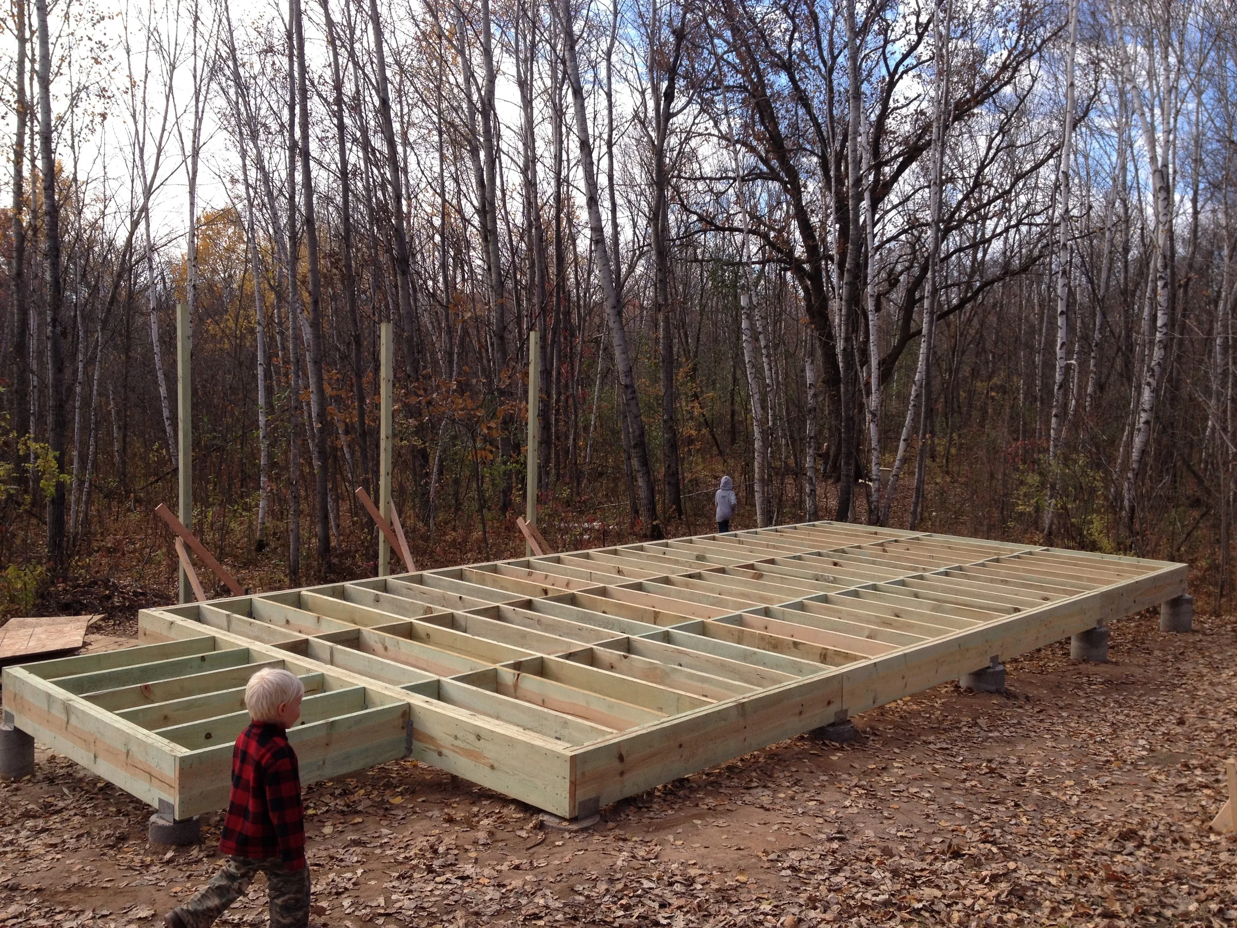 Summary of last falls work on the tent shack