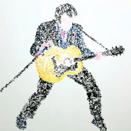 Tampons Elvis lalala (97x130 cm)