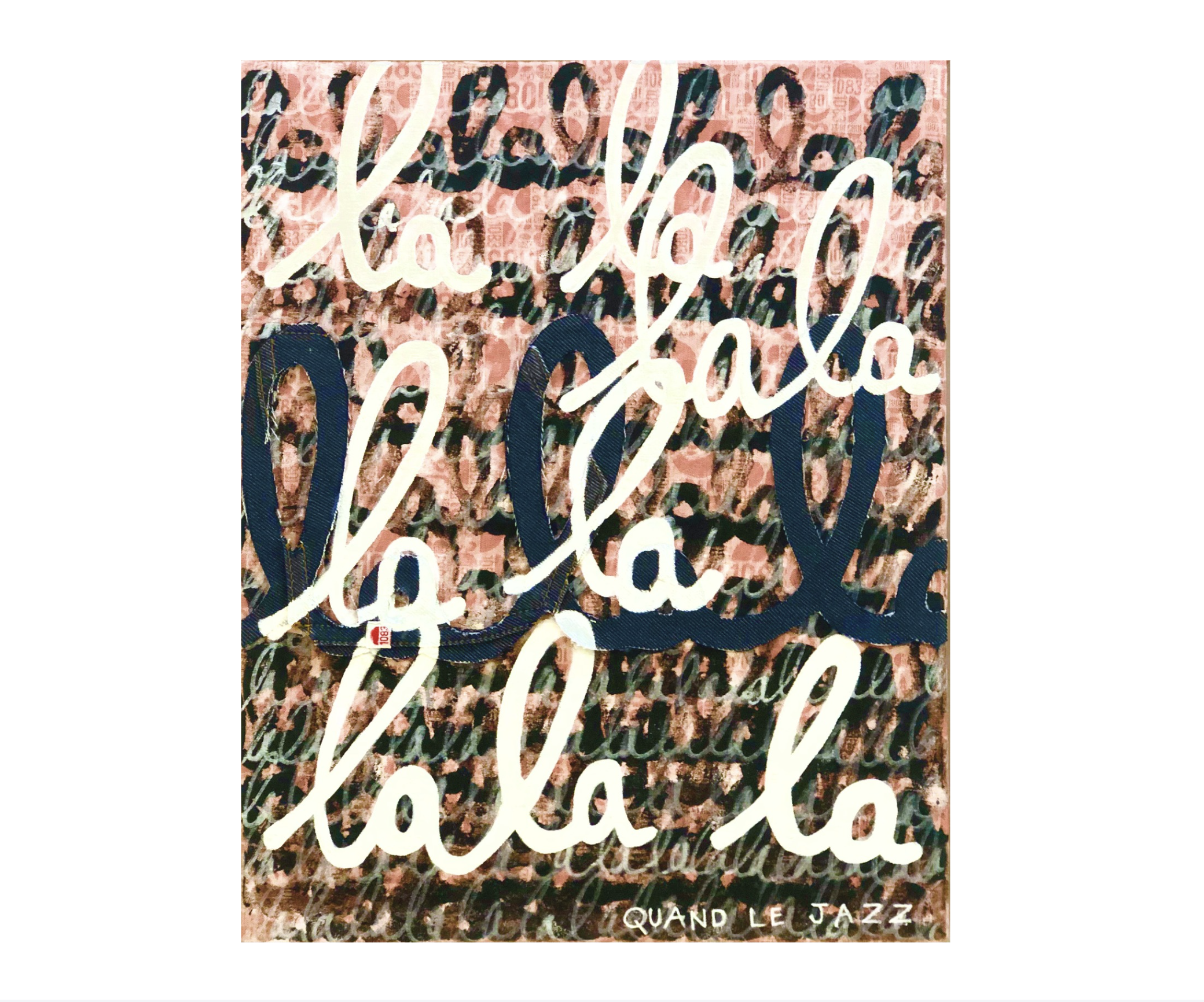 Quand le jazz est là - Jeans 1083 & lalala (41x33 cm) *collab 1083*