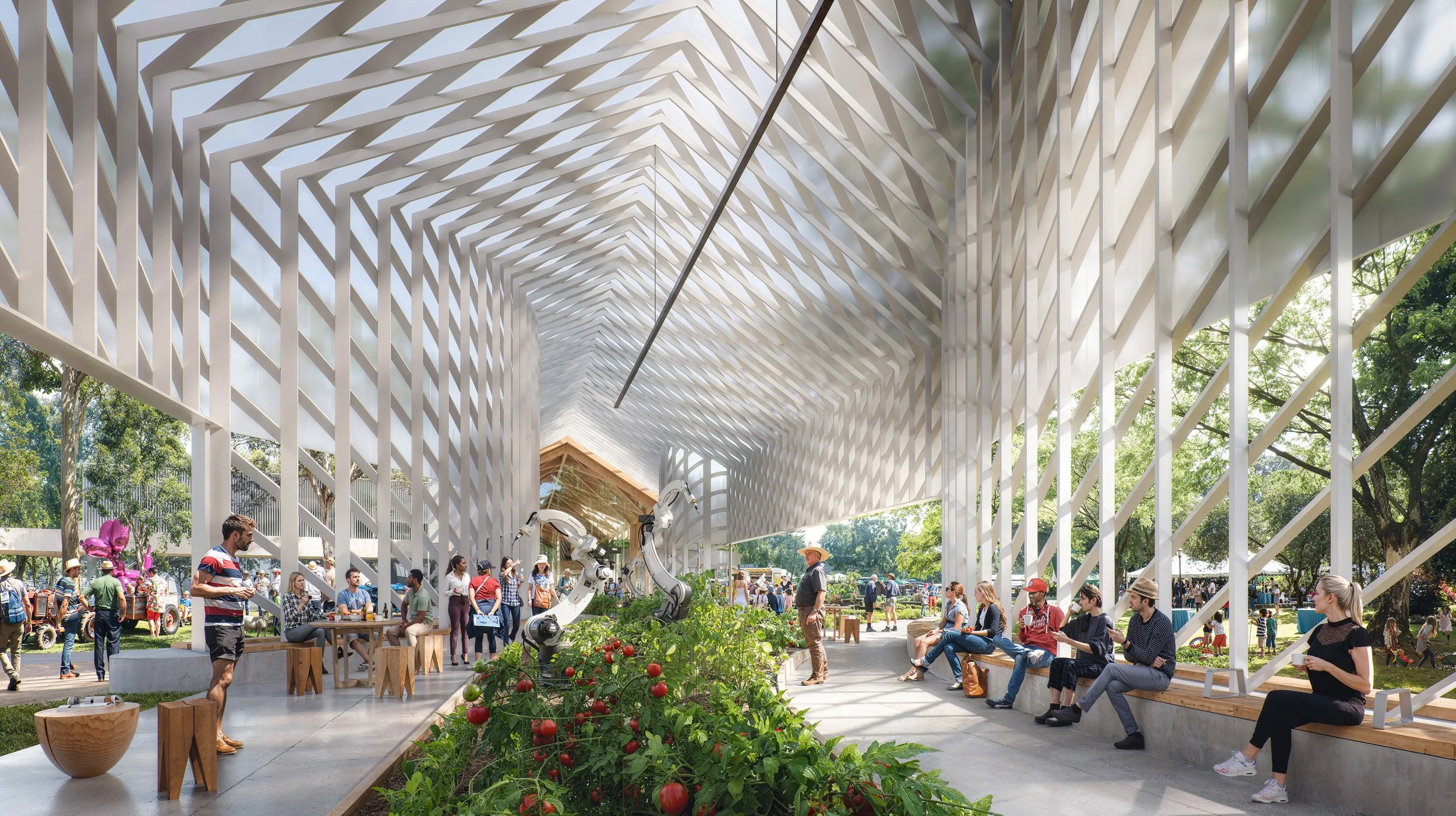 image of the outdoor pavilion at Dalby Cultural Centre
