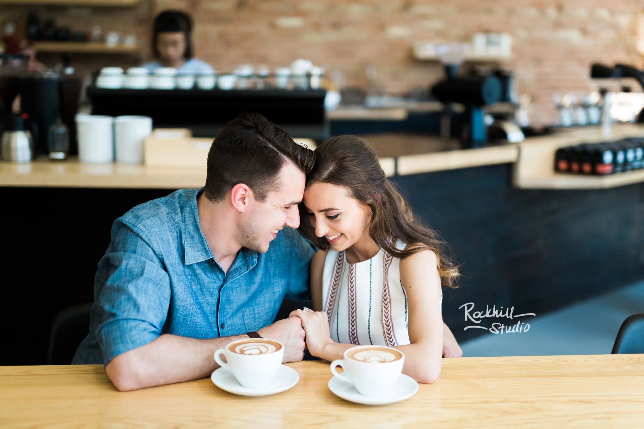 Traverse City Wedding Photographer Coffee Shop Engagement Grand Rapids