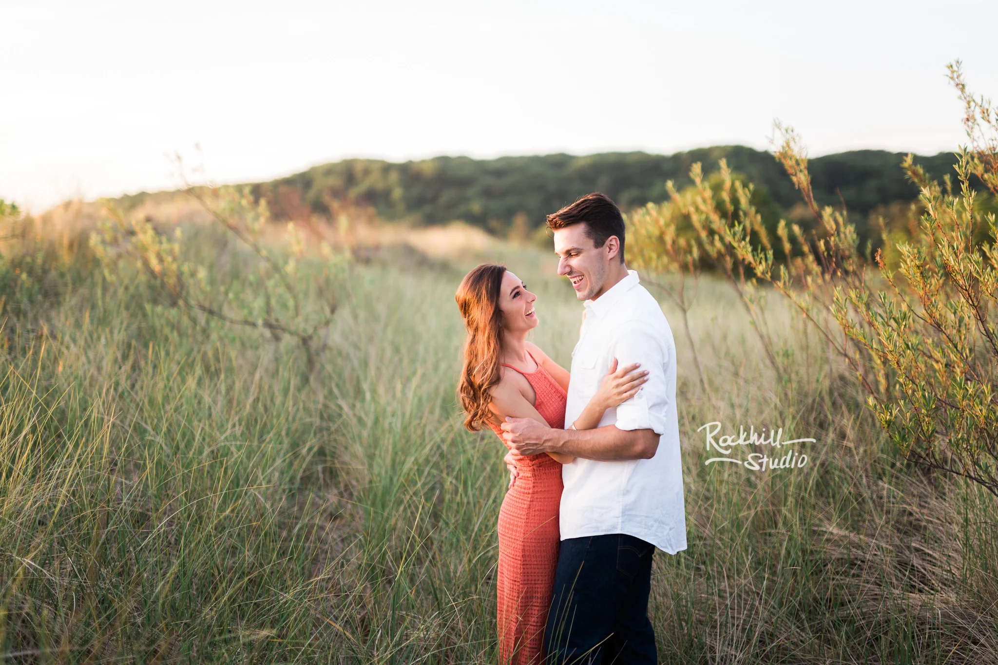 Traverse City Wedding Photographer Beach and dunes Engagement Grand Rapids
