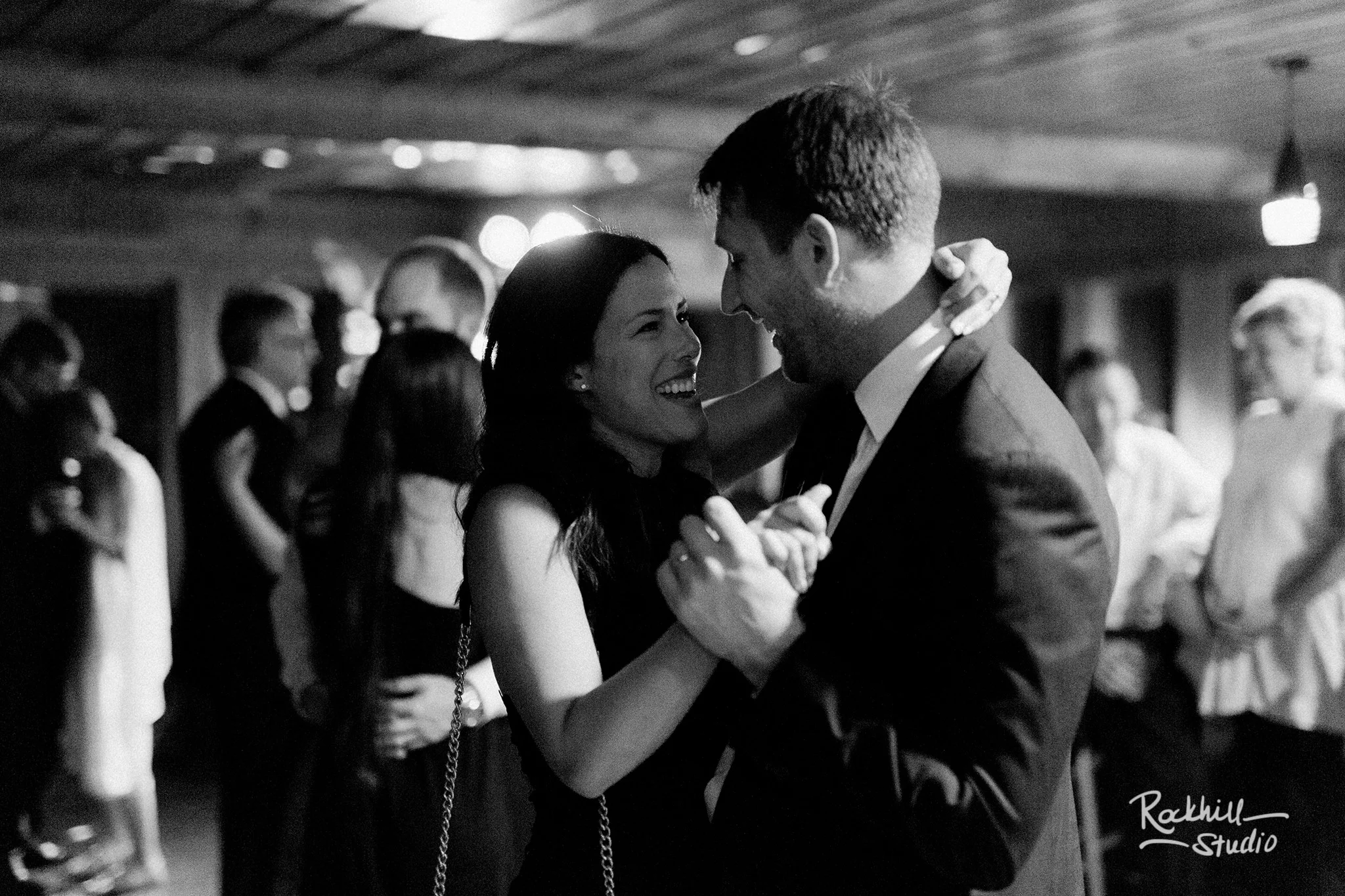 Drummond Island Wedding, reception dancing, Traverse City Wedding Photographer Rockhill Studio