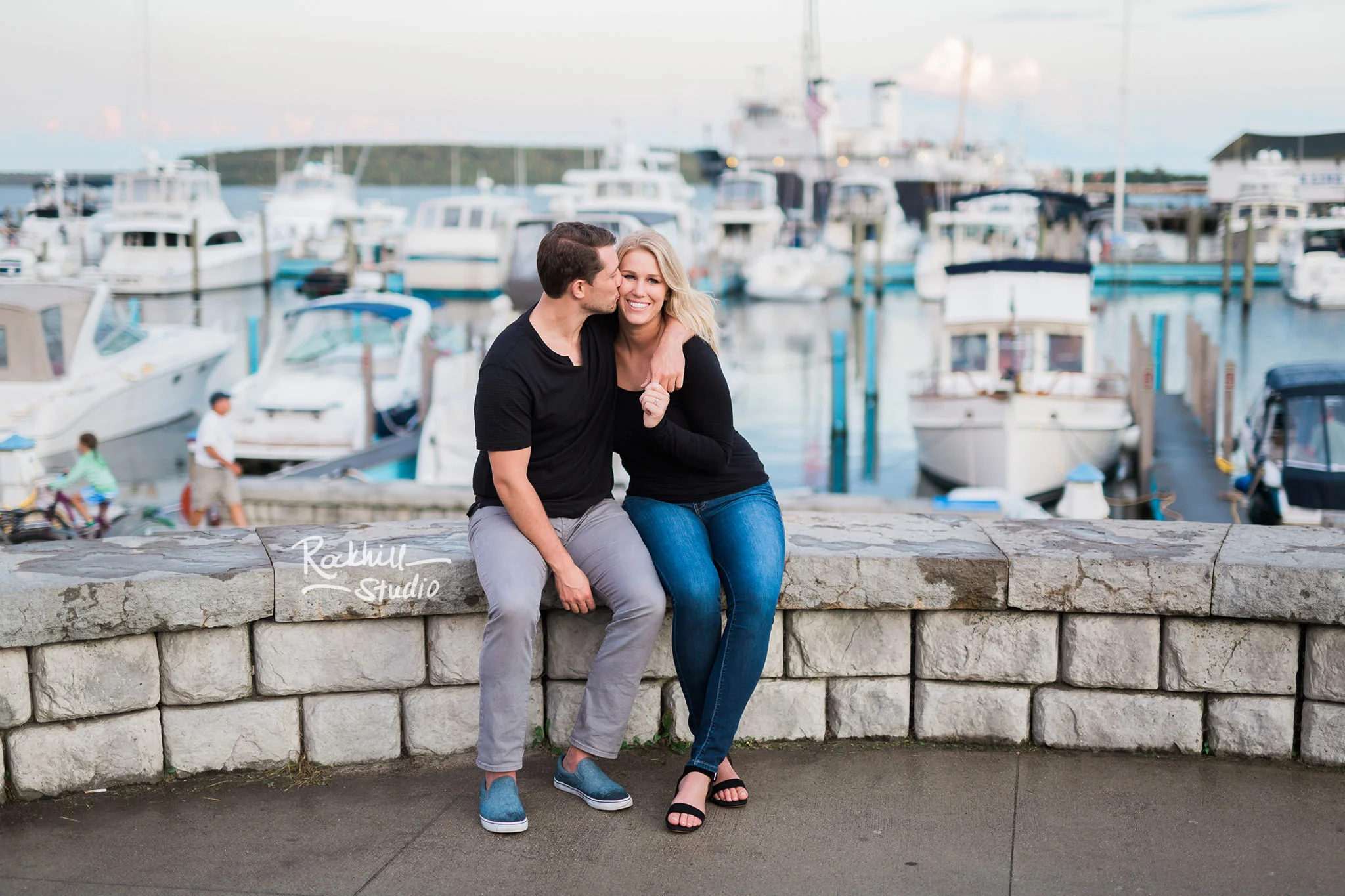 Mackinac Island Engagement, marquette park, Traverse City wedding photographer Rockhill Studio