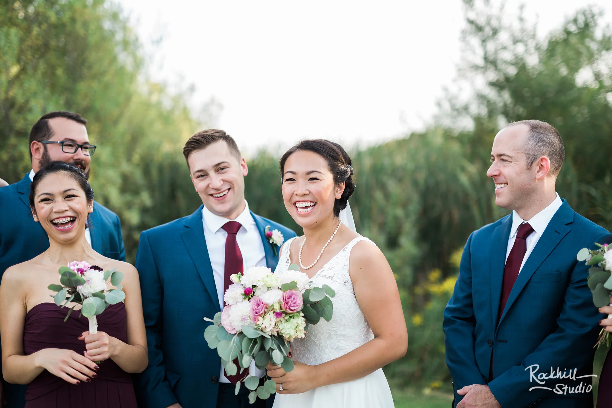 Northport wedding, bridal party, Traverse city wedding photographer Rockhill Studio