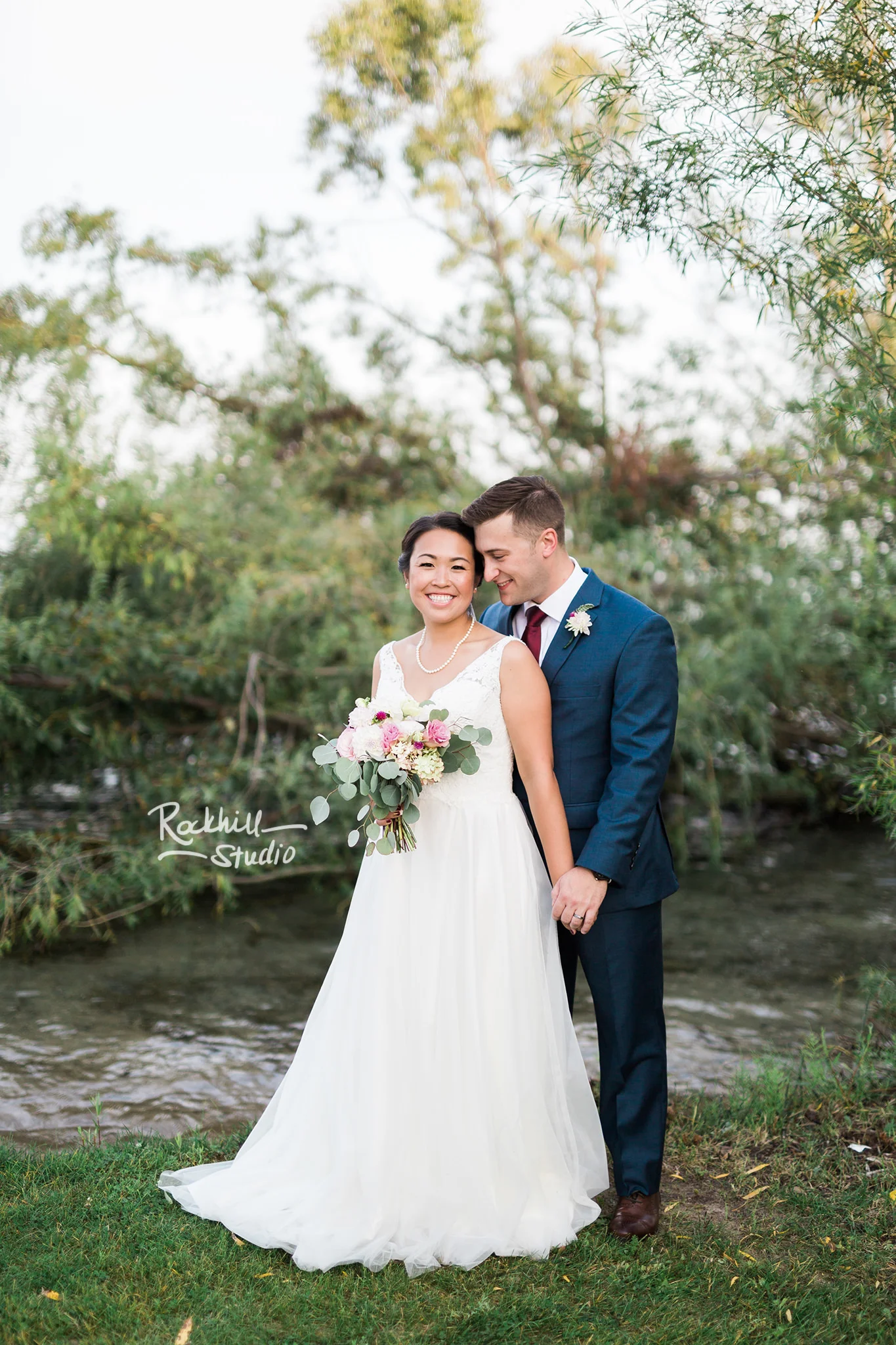 Northport wedding, bride and groom portrait, Traverse city wedding photographer Rockhill Studio