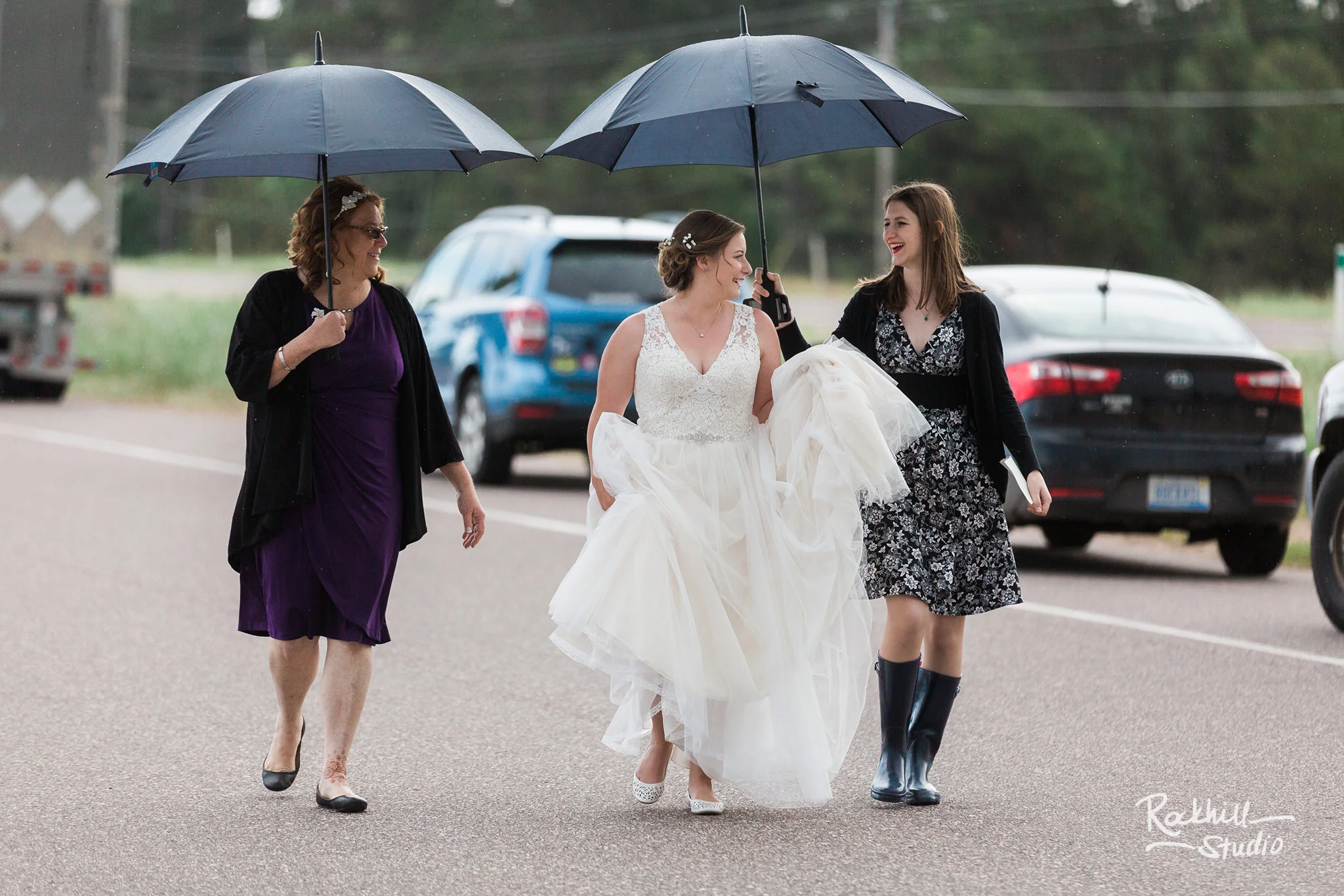 Marquette first look with bride and groom, Traverse City wedding photographer Rockhill Studio