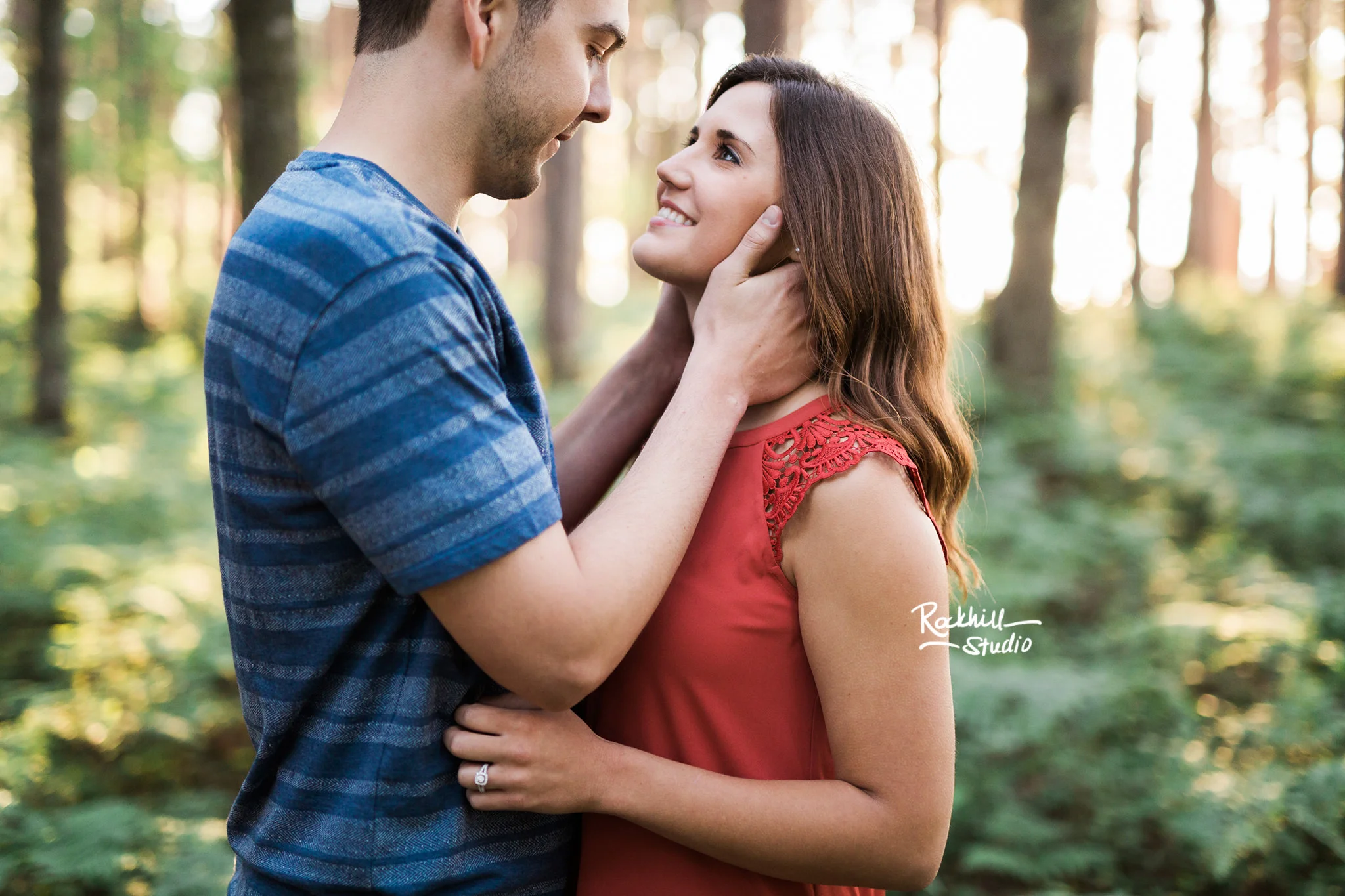 Northern Michigan engagement, pictured rocks miners beach, traverse city wedding photographer Rockhill Studio