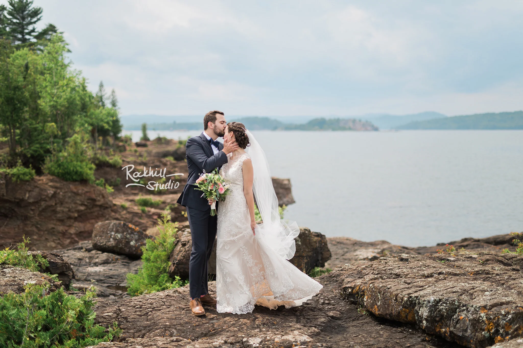 Wedding Party portraits, Traverse City wedding photographer Rockhill Studio