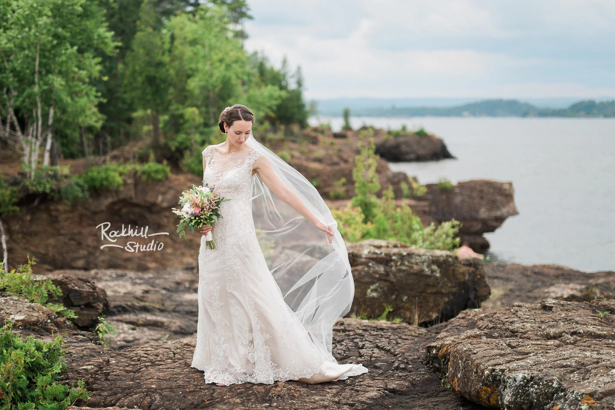 Wedding Party portraits, Traverse City wedding photographer Rockhill Studio