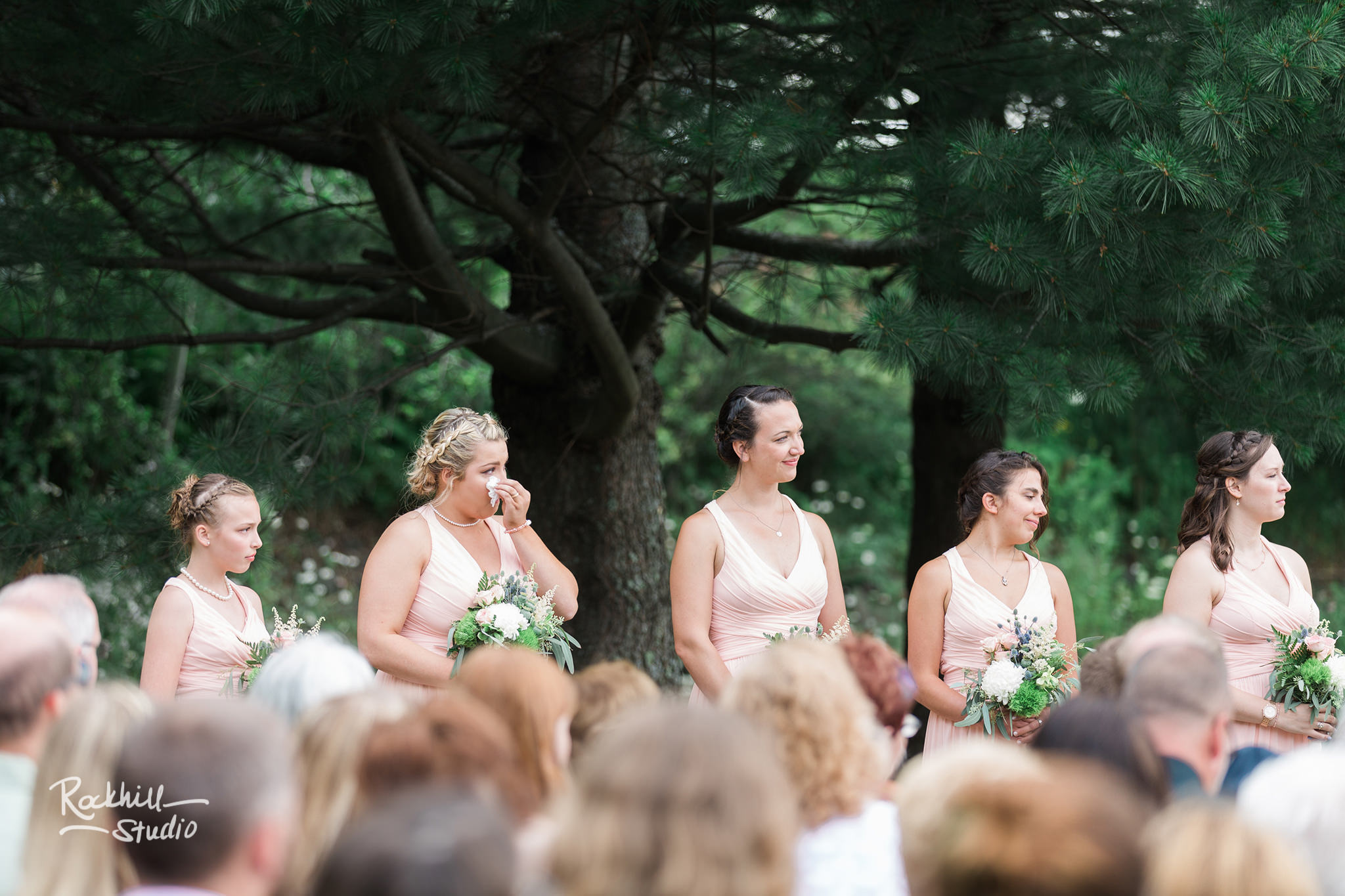 Wedding outdoor ceremony, Traverse City wedding photographer Rockhill Studio
