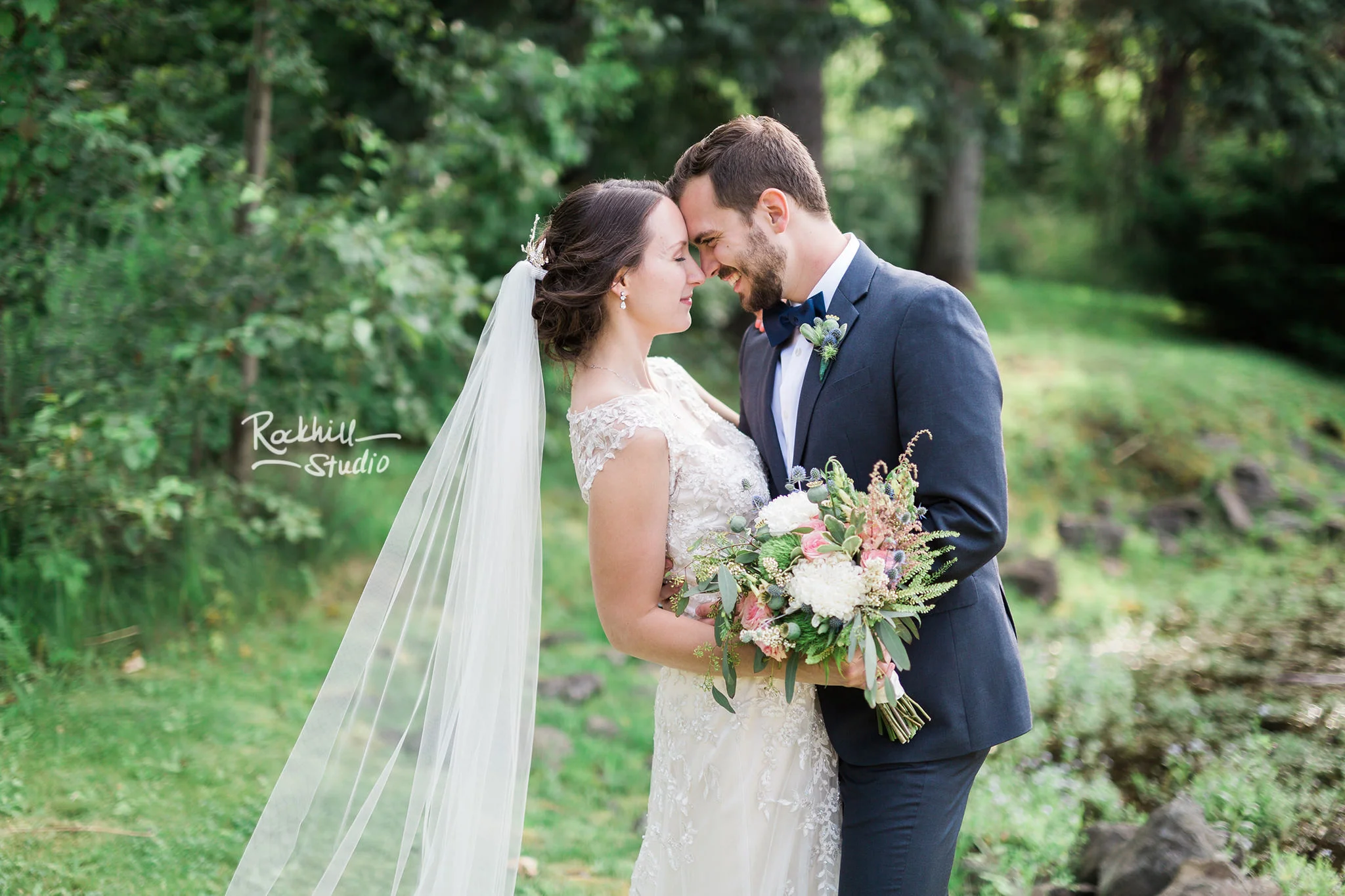 Wedding outdoor ceremony, Traverse City wedding photographer Rockhill Studio