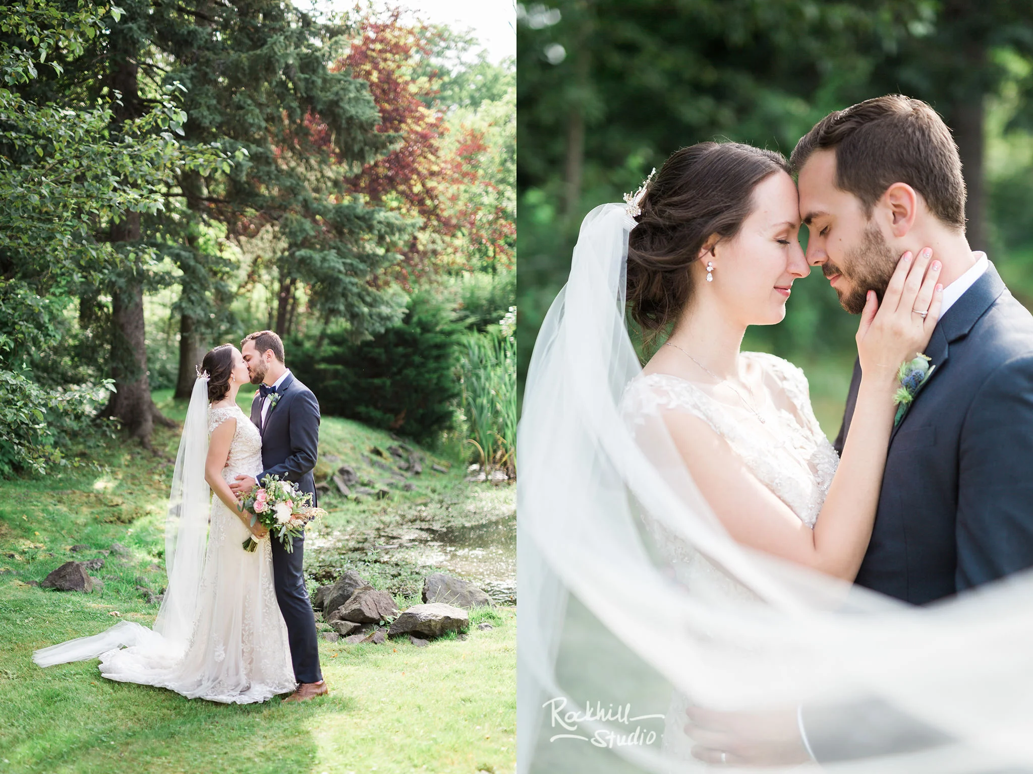bride and groom portraits, Traverse City wedding photographer Rockhill Studio