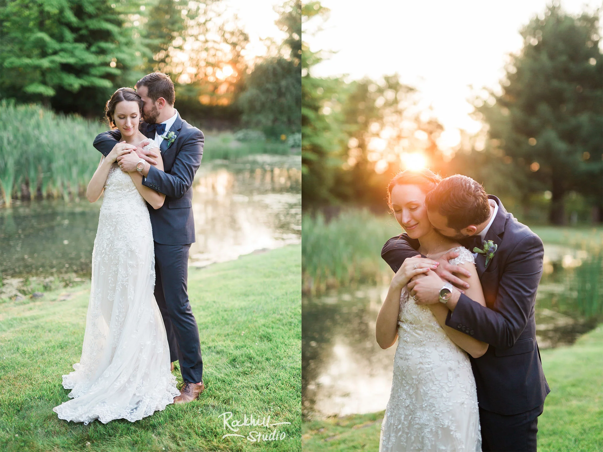 bride and groom portraits, Traverse City wedding photographer Rockhill Studio