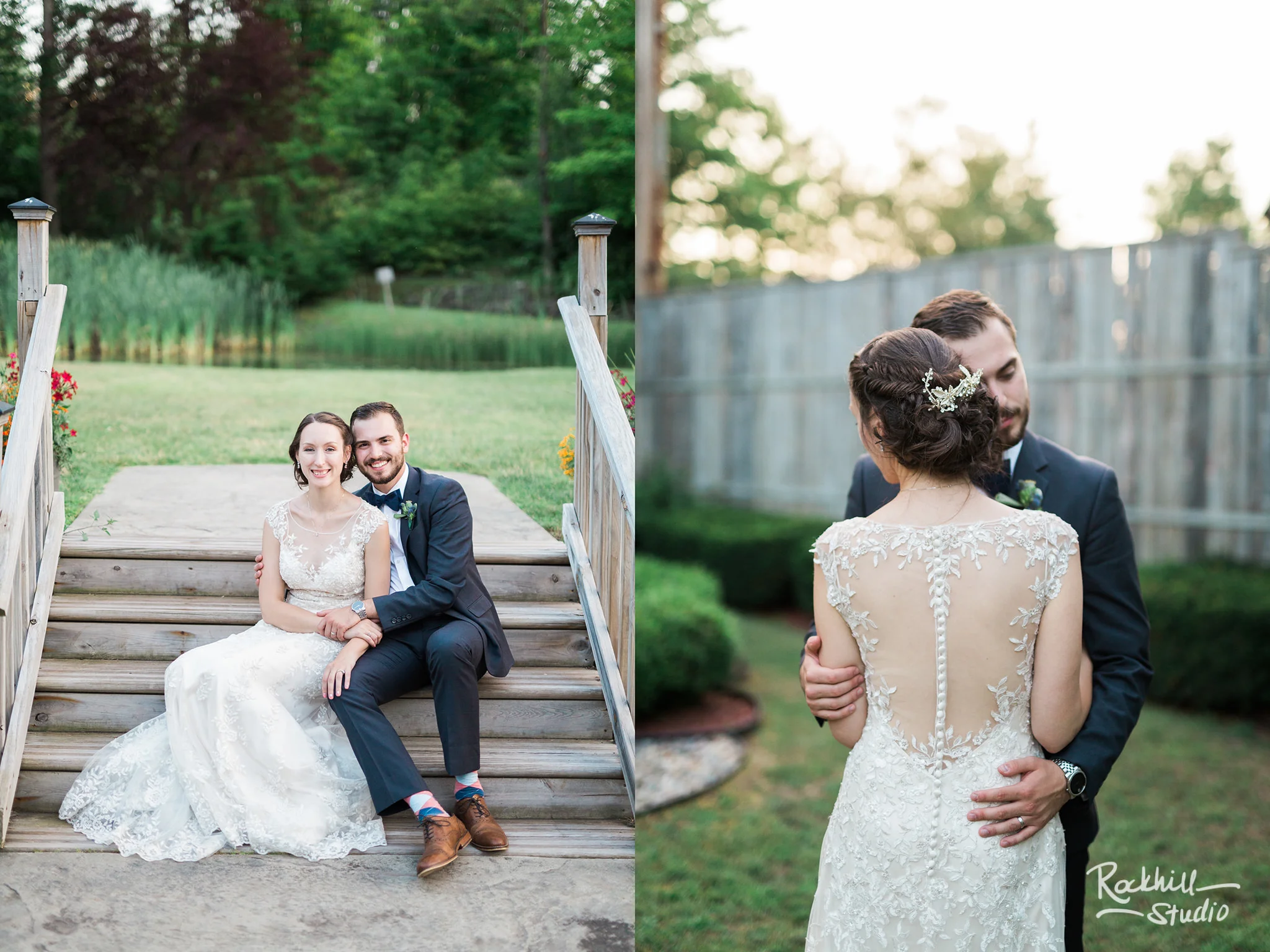 bride and groom portraits, Traverse City wedding photographer Rockhill Studio