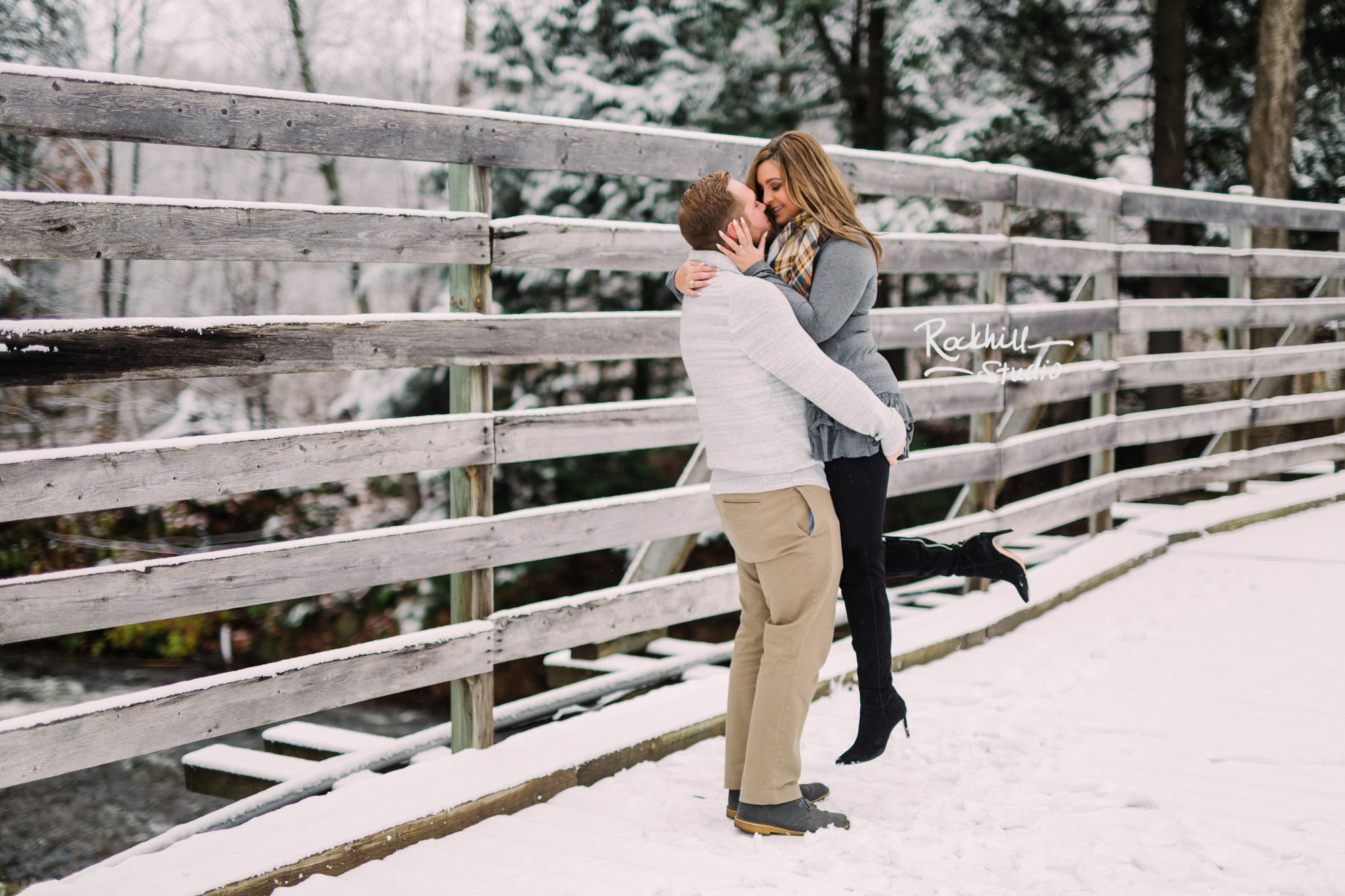Northern Michigan Engagement photographer, couple in the woods, traverse city