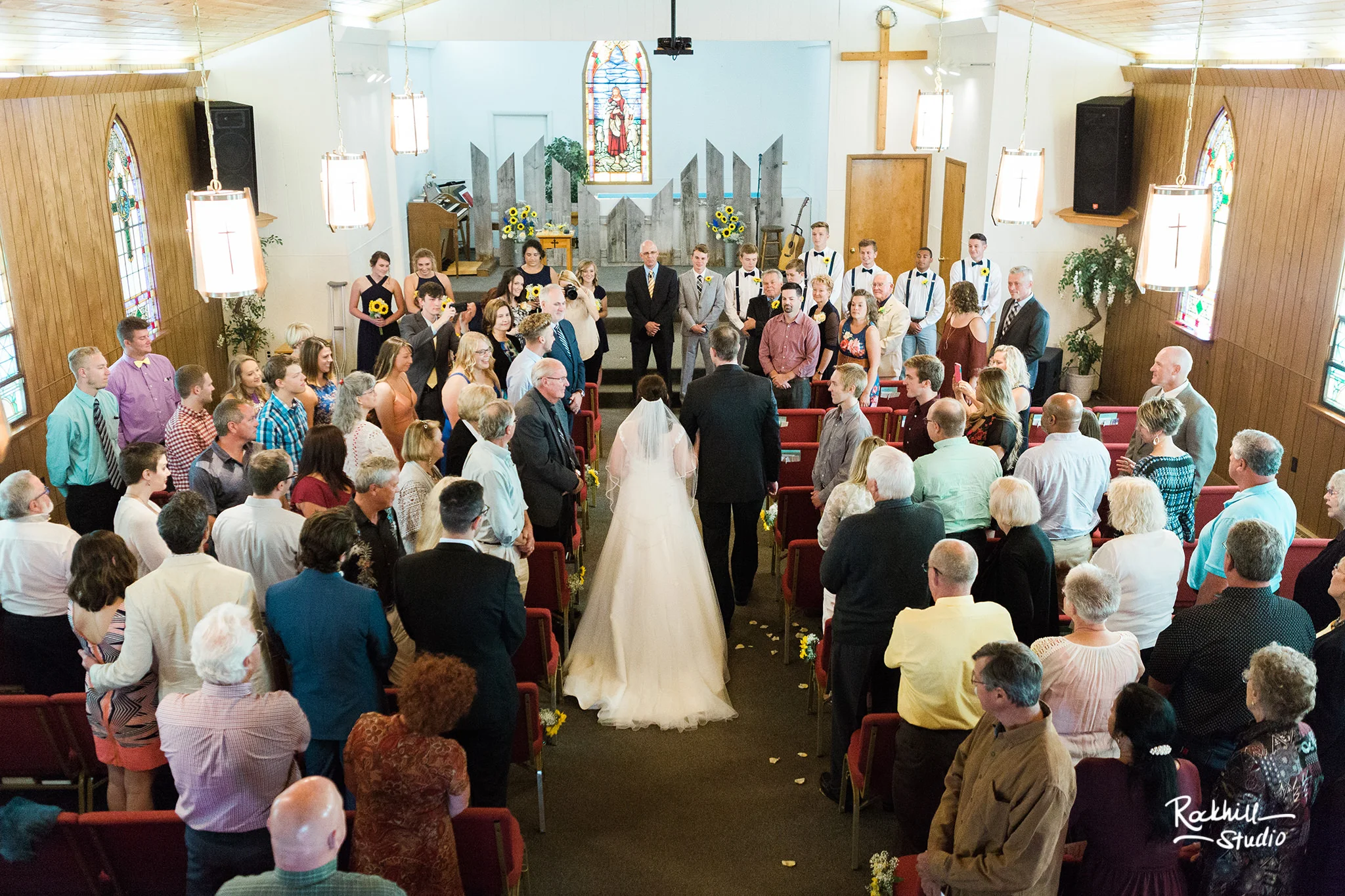 Drummond Island Church, ceremony details, Traverse City Wedding Photographer Rockhill Studio