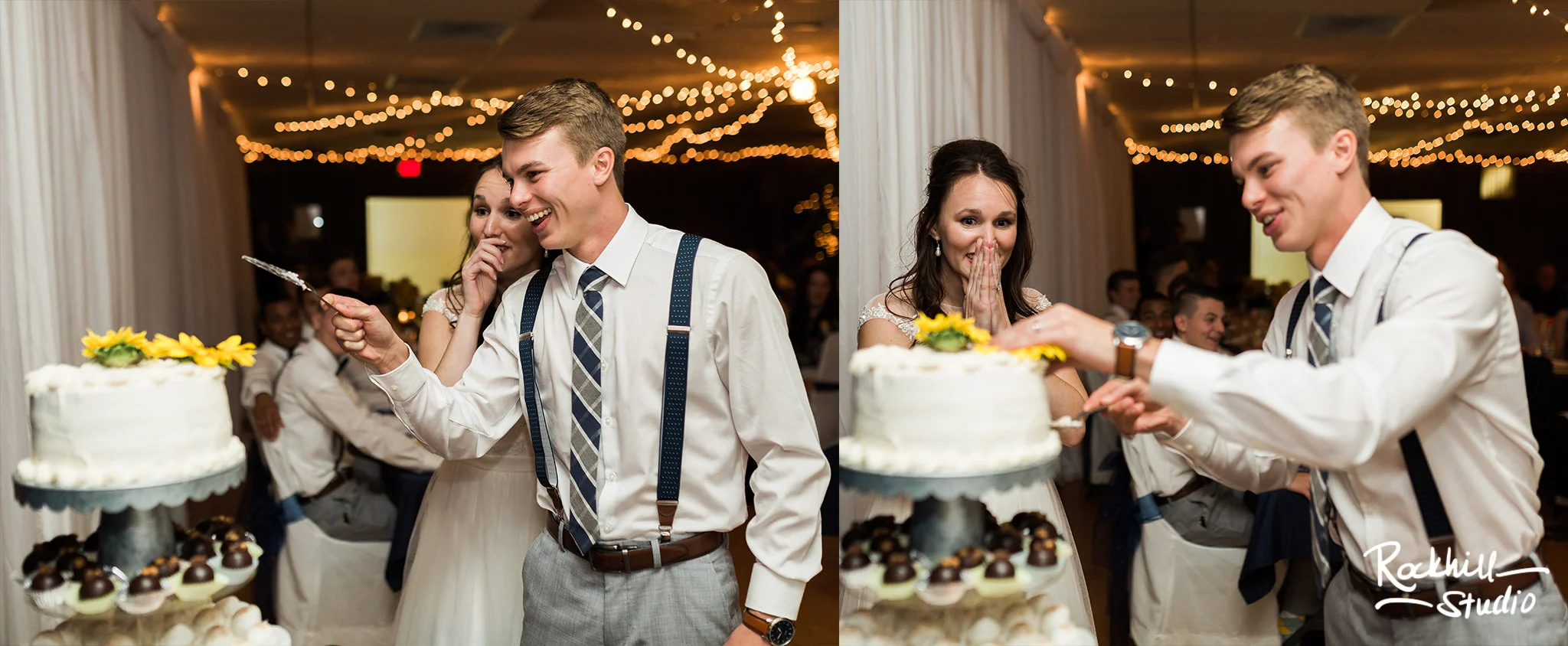 Drummond Island Church, reception details, Traverse City Wedding Photographer Rockhill Studio
