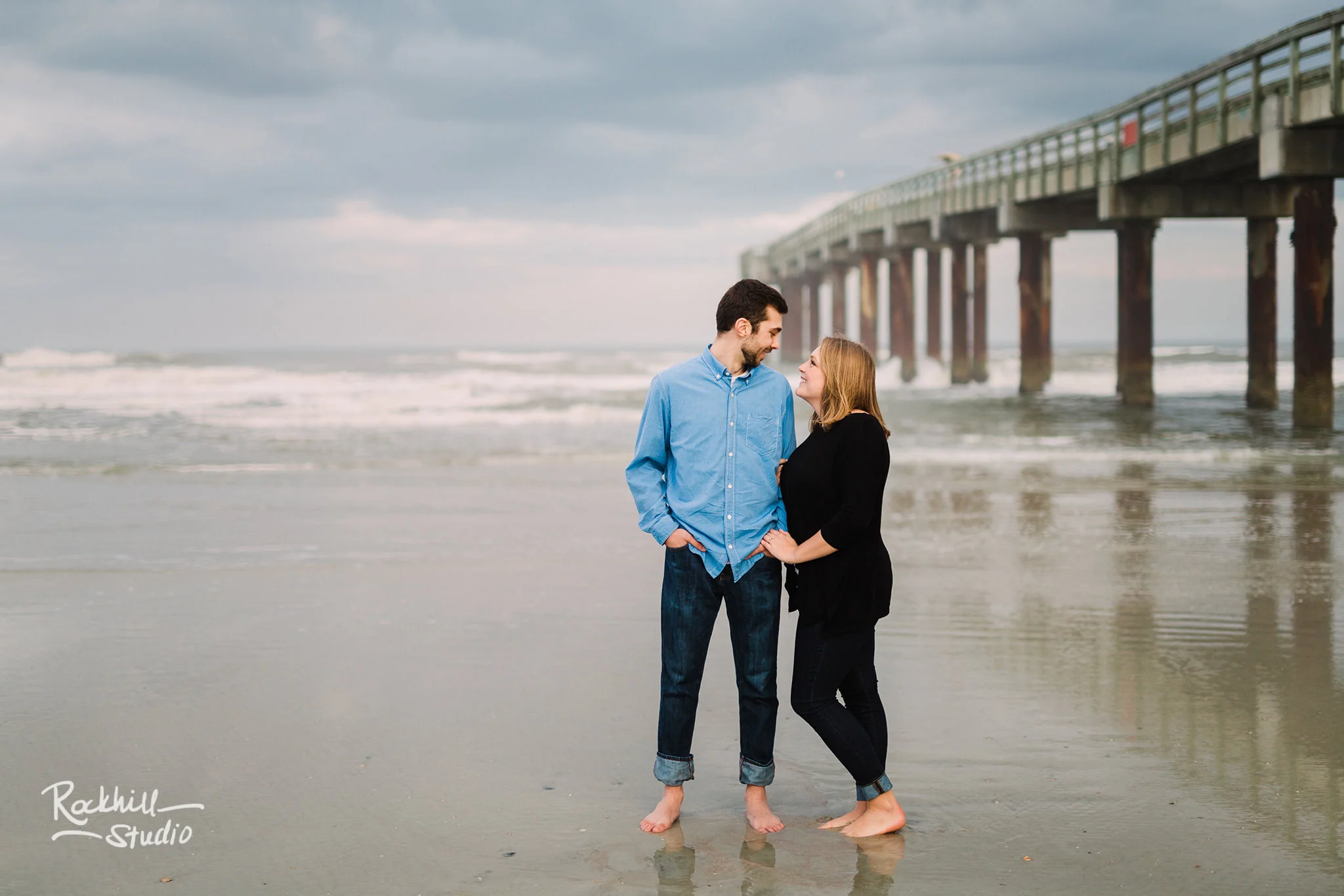 Traverse City wedding photographer, destination engagement St. Augustine, Florida beach