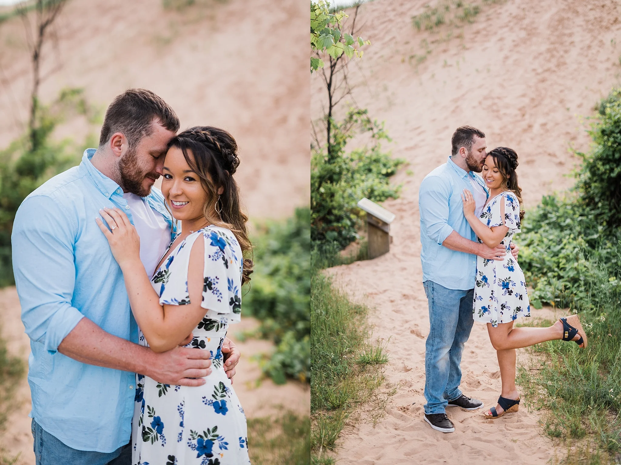 Sleeping Bear Dunes Engagement, Traverse City Wedding Photographer Rockhill Studio