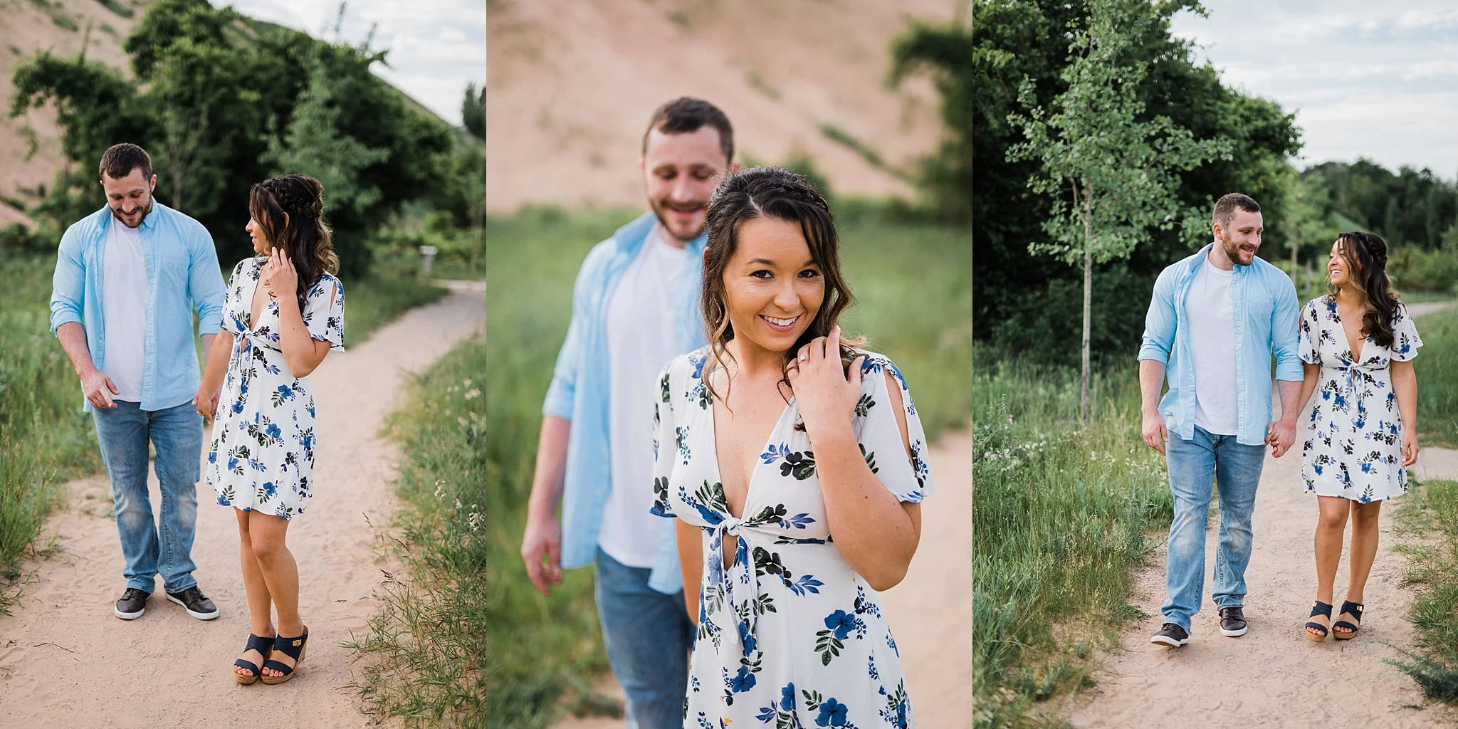 Sleeping Bear Dunes Engagement, Traverse City Wedding Photographer Rockhill Studio