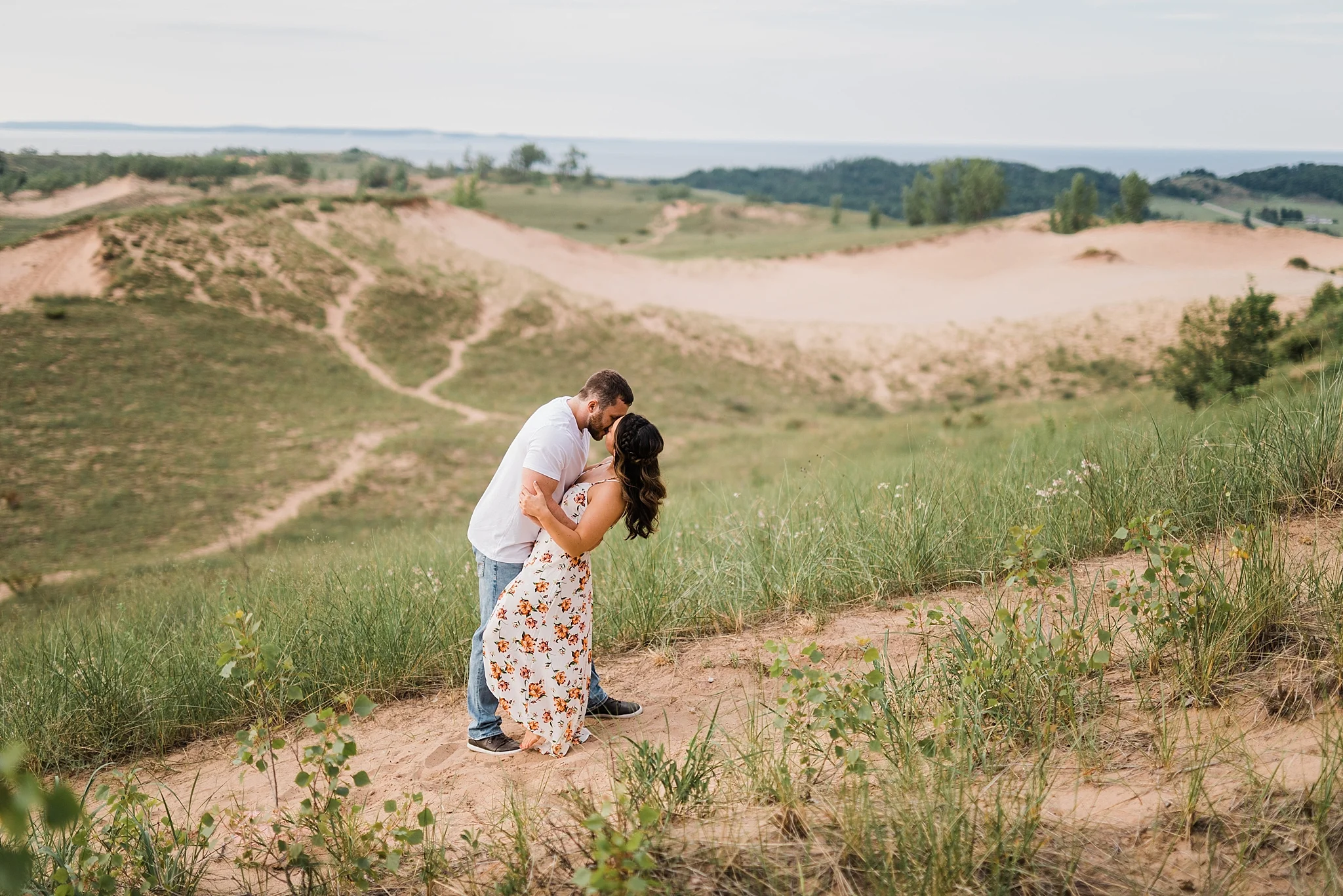 Sleeping Bear Dunes Engagement, Traverse City Wedding Photographer Rockhill Studio