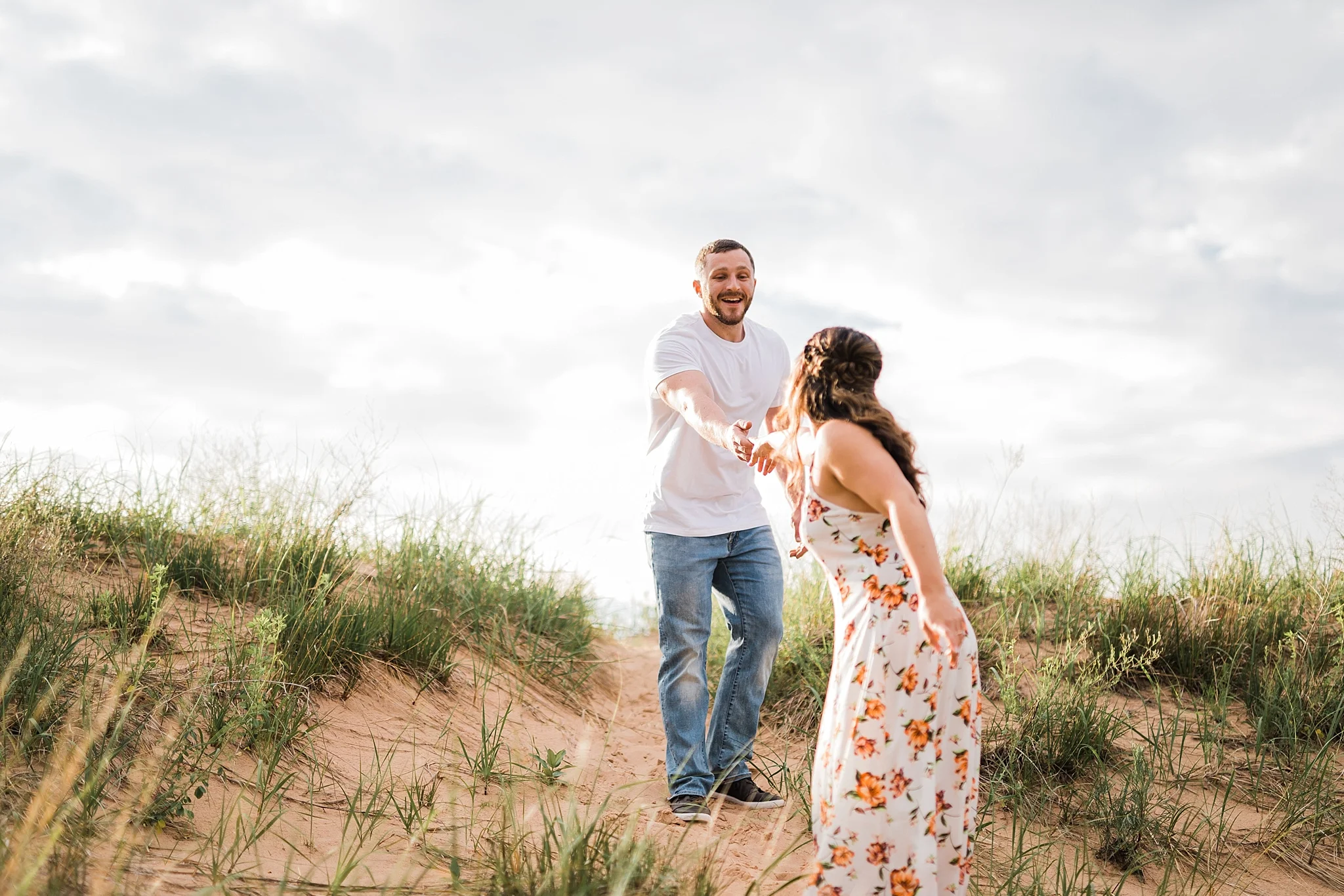 Sleeping Bear Dunes Engagement, Traverse City Wedding Photographer Rockhill Studio