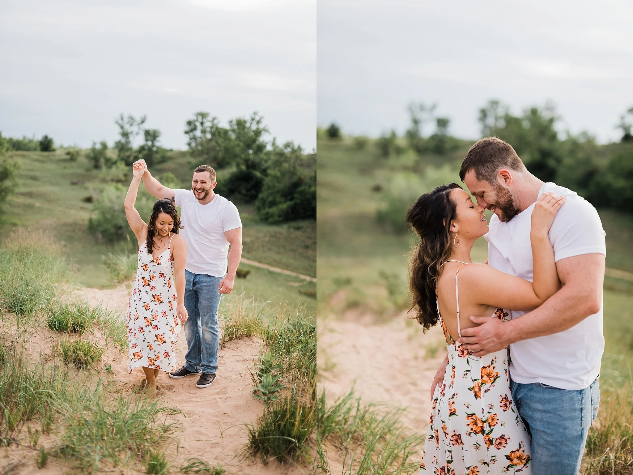 Sleeping Bear Dunes Engagement, Traverse City Wedding Photographer Rockhill Studio