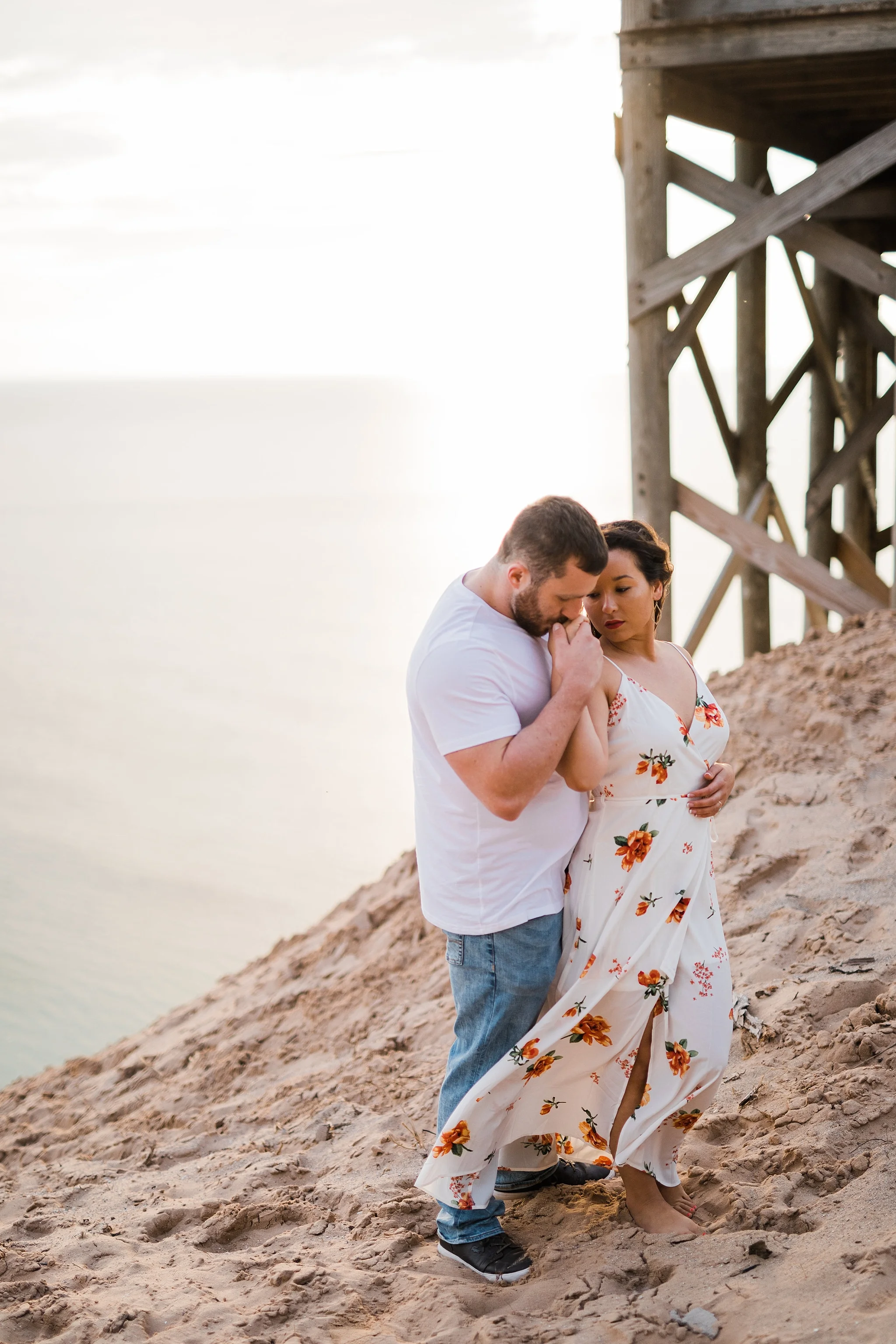 Sleeping Bear Dunes Engagement, Traverse City Wedding Photographer Rockhill Studio