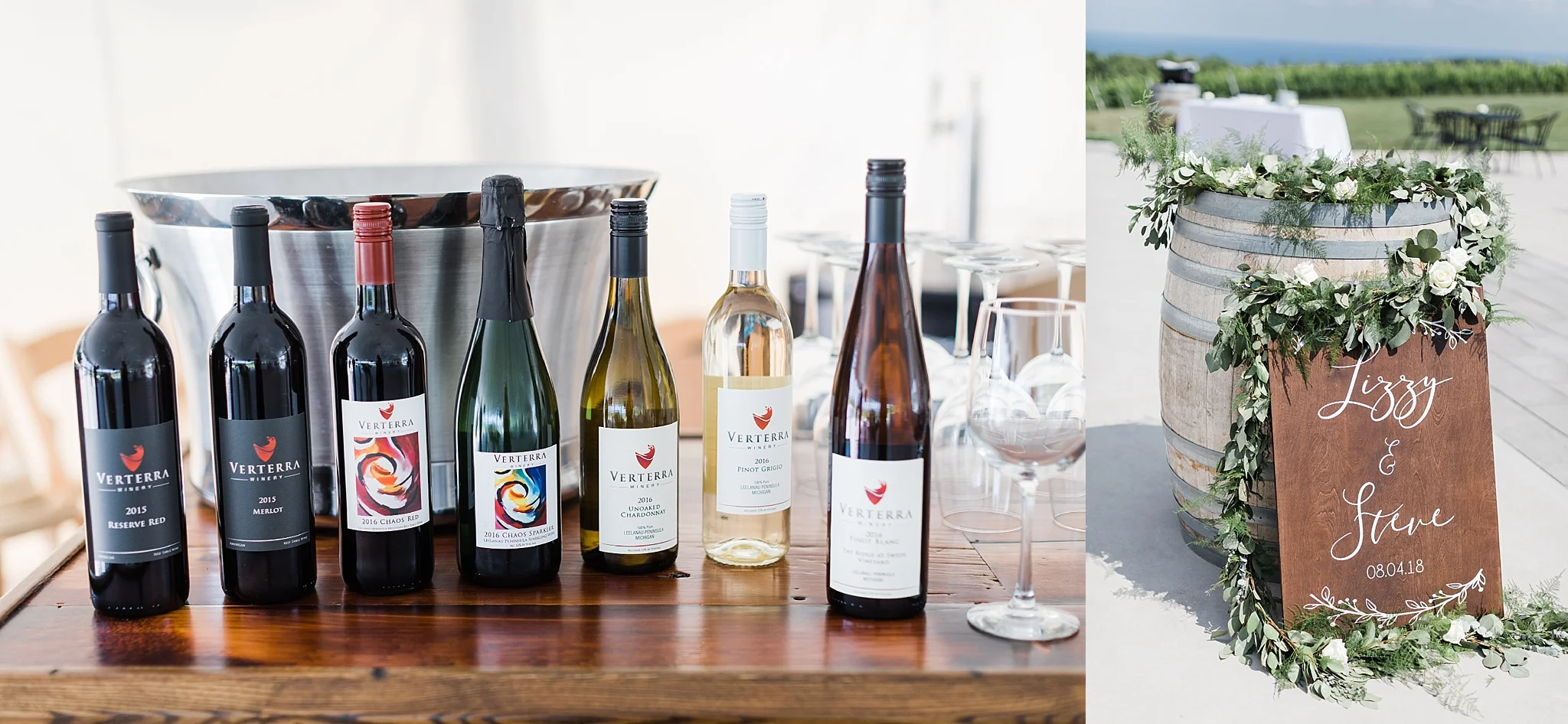 Verterra Vineyards Wedding, Traverse City Michigan photographer Rockhill Studio