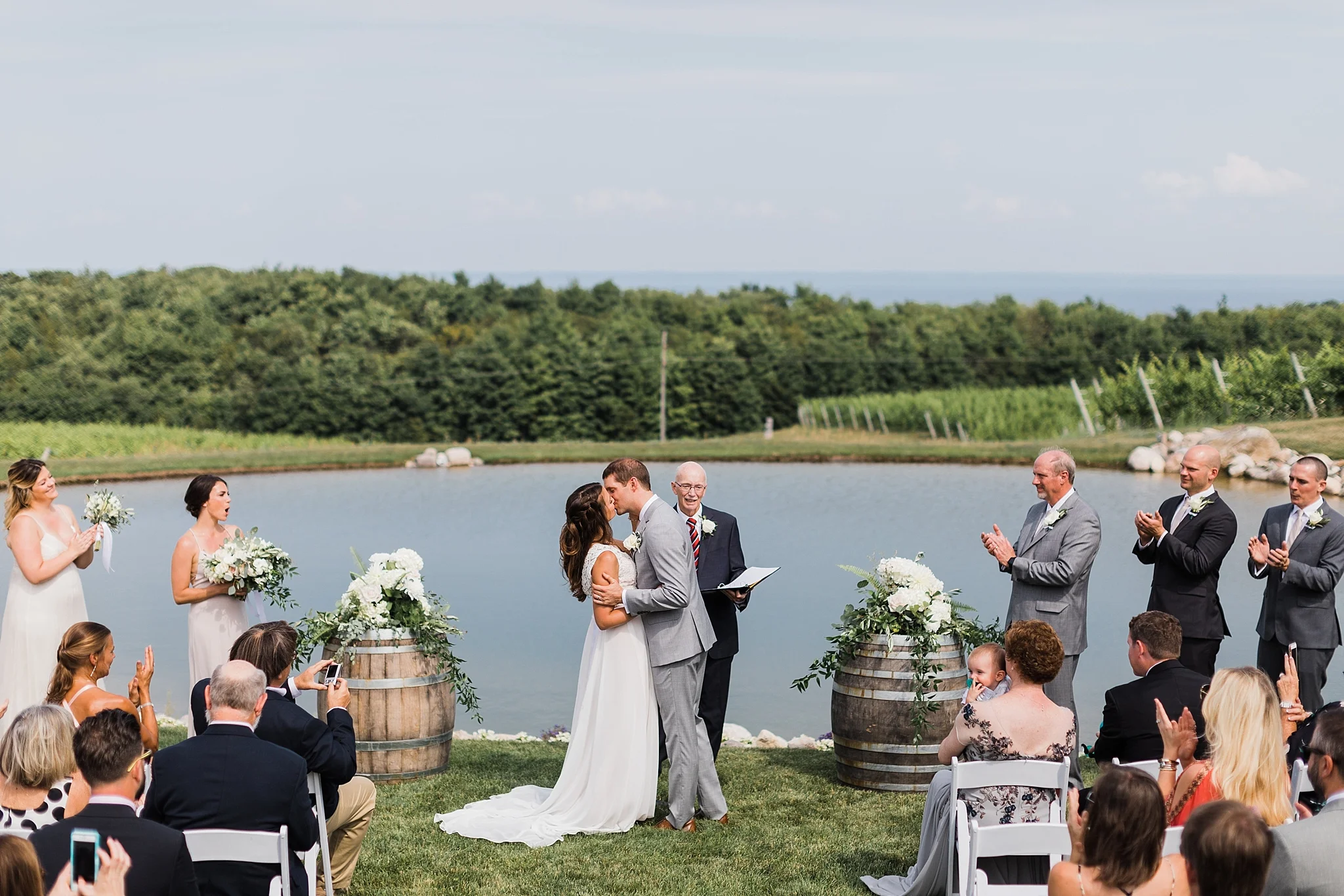 Verterra Vineyards Wedding, Traverse City Michigan photographer Rockhill Studio