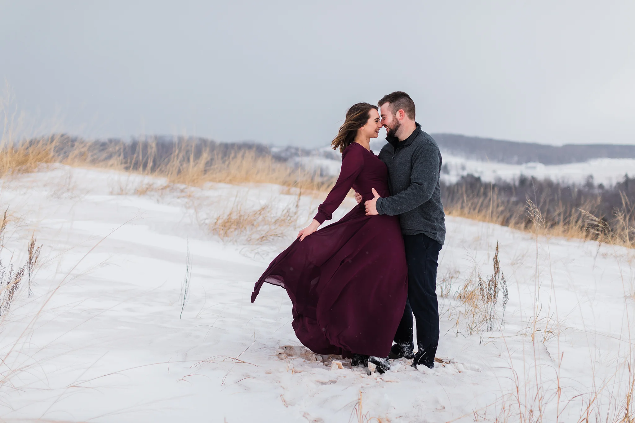 Sleeping Bear Dunes engagement session, Rockhill Studio, Michigan wedding photographer
