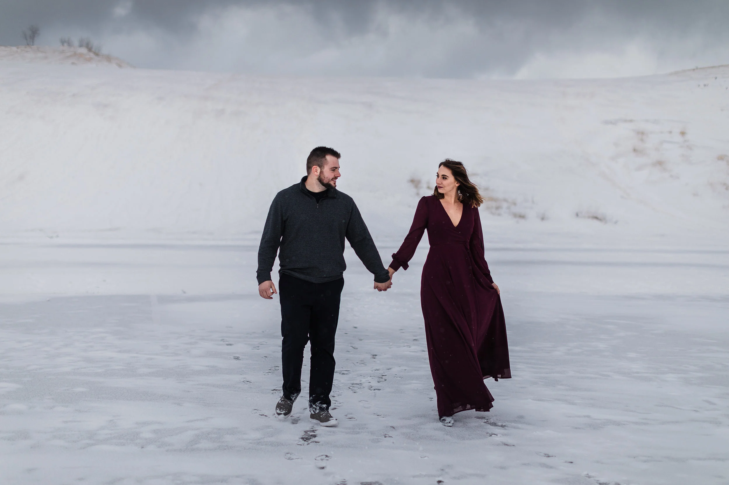 Sleeping Bear Dunes engagement session, Rockhill Studio, Michigan wedding photographer