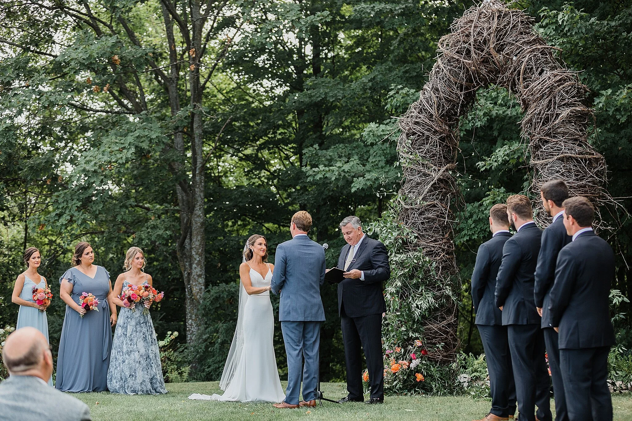 Traverse City vineyard wedding, brengman brothers winery, northern michigan wedding photographer Rockhill Studio