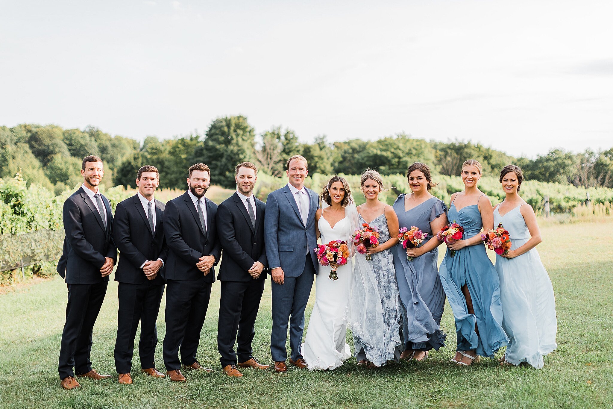Traverse City vineyard wedding, brengman brothers winery, northern michigan wedding photographer Rockhill Studio