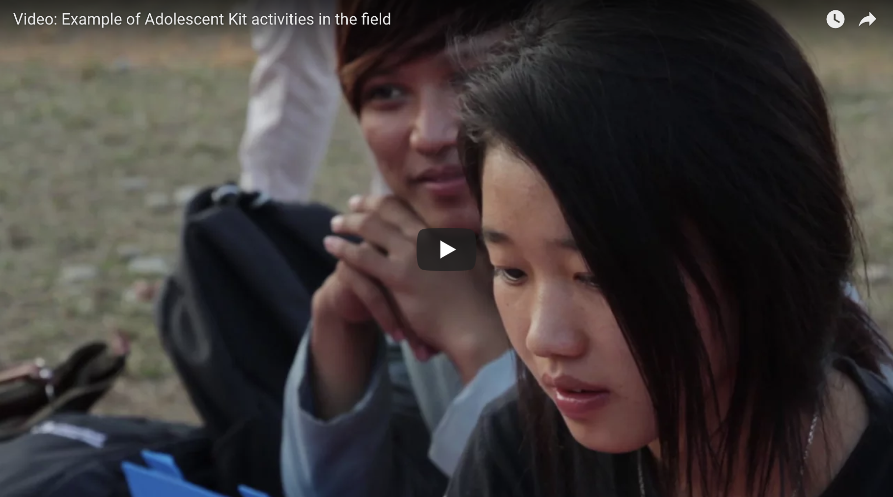 Adolescent Kit Activities in the Field