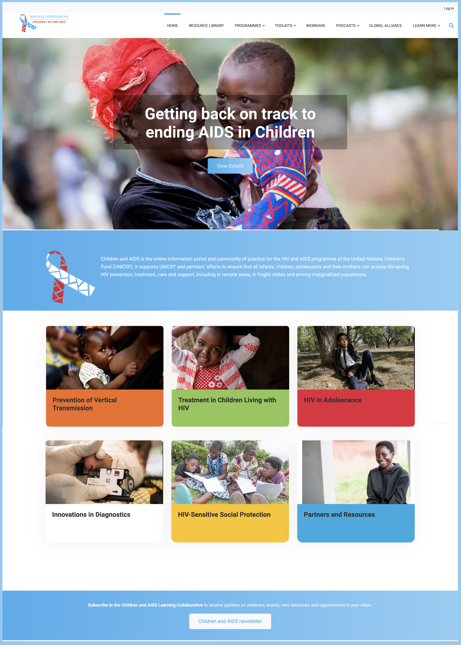 Children and AIDS Website