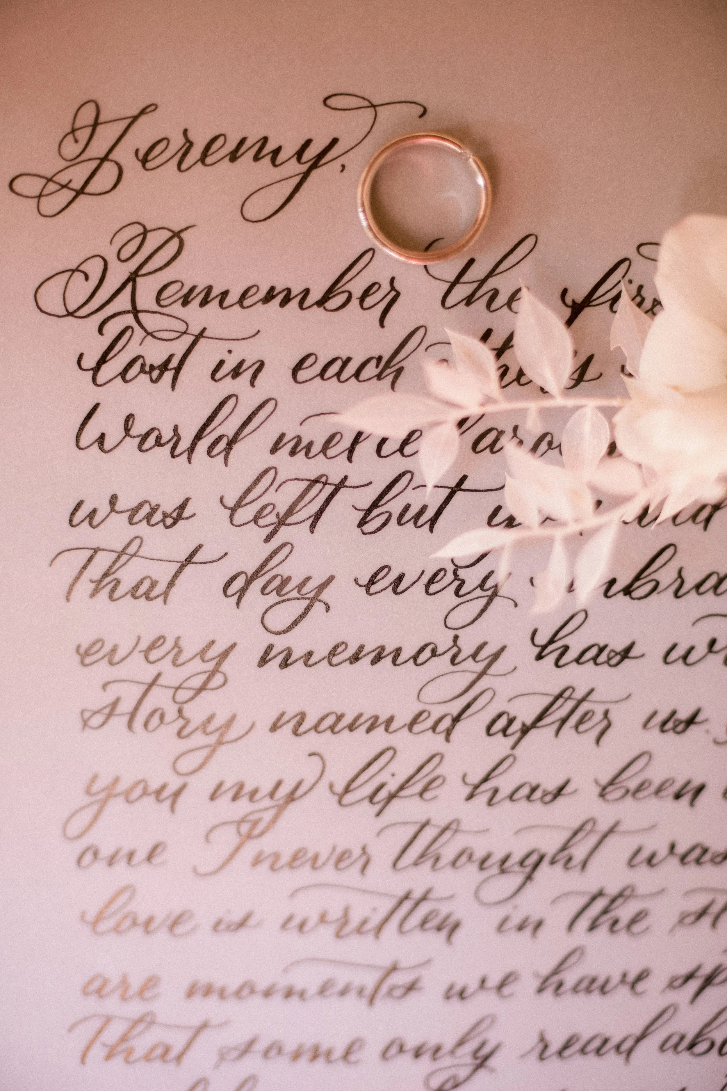 beautiful love letter calligraphy b y http://claudiastrenger.com