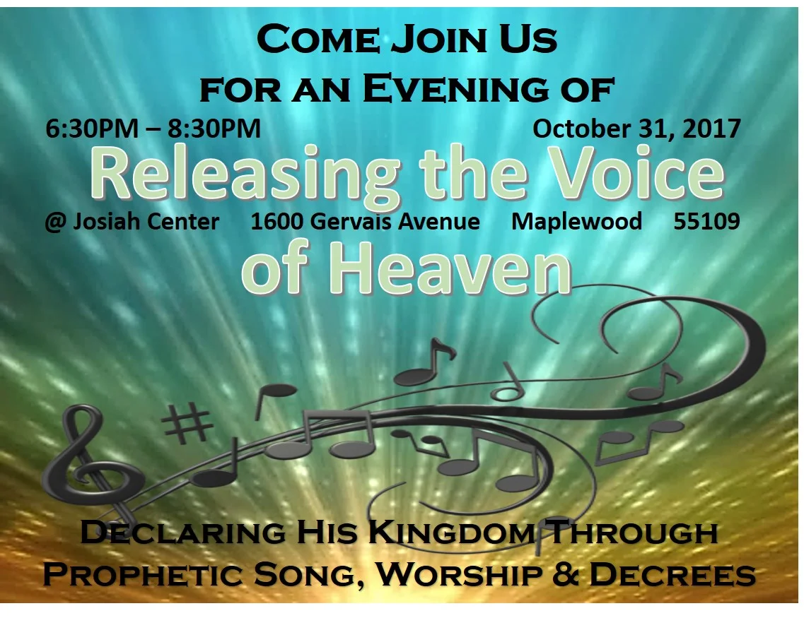 Join us for a night of Releasing the Voice of Heaven