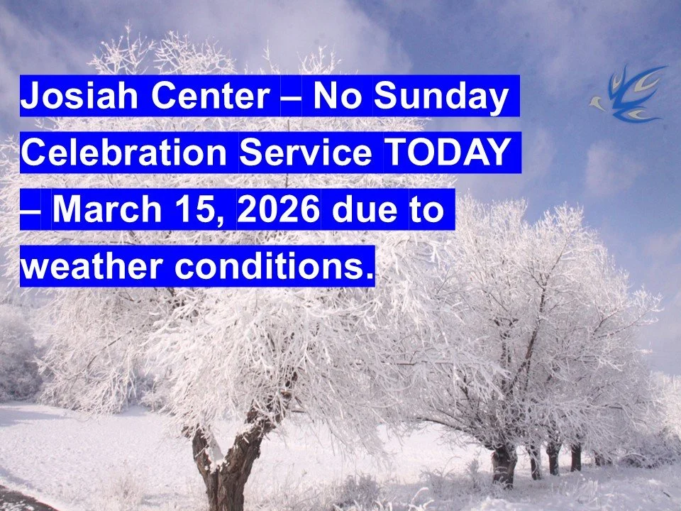 CANCELLED - SUNDAY CELEBRATION SERVICE
