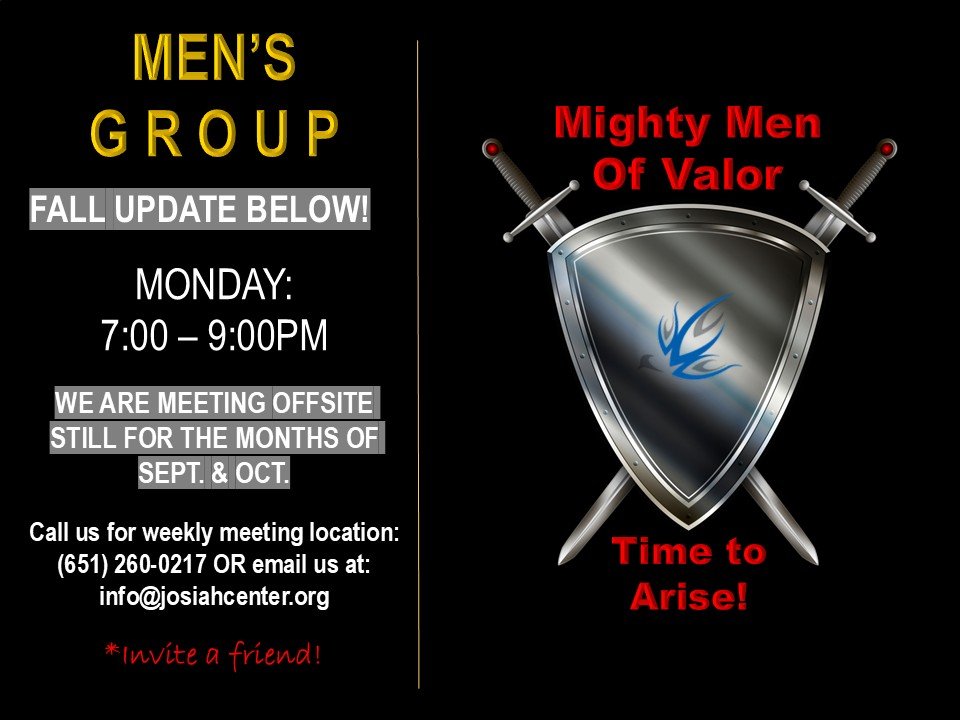MIGHTY MEN OF VALOR: MEN'S GROUP GATHERING 