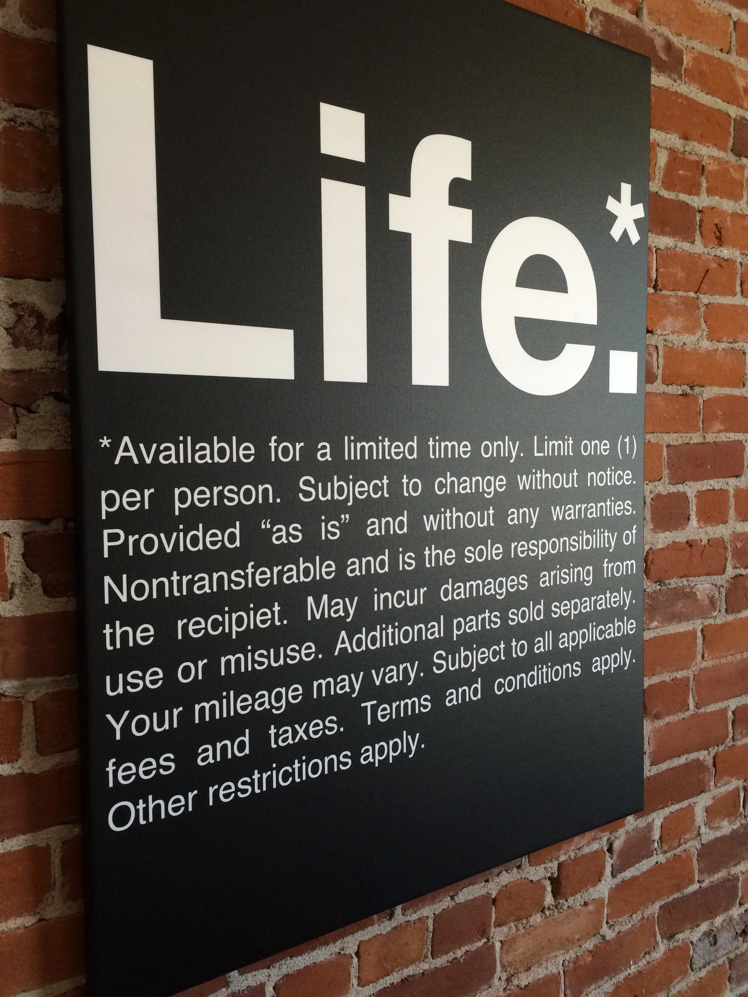 The print on display behind Trevor's desk in The Loft