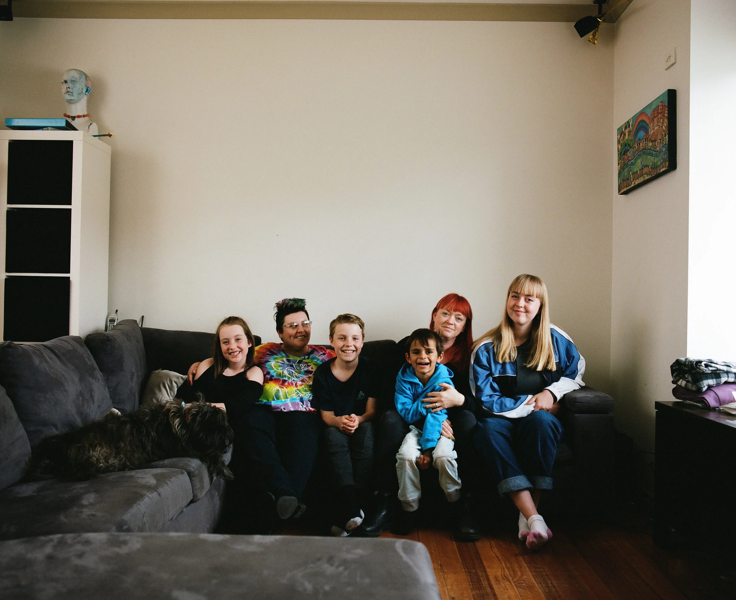   Nicole 47, Bethia 43, Nina 16, Caspian 12, Annie 9, Tyrone 5   Preston, Victoria   During the marriage plebiscite we experienced a real sense of scrutiny and judgement like we never felt before in our 19 years together. We had never really experien