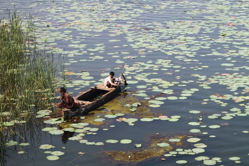 Keenjhar lake, the second-largest fresh water lake in Pakistan is dumped with huge amounts of industrial waste every year.